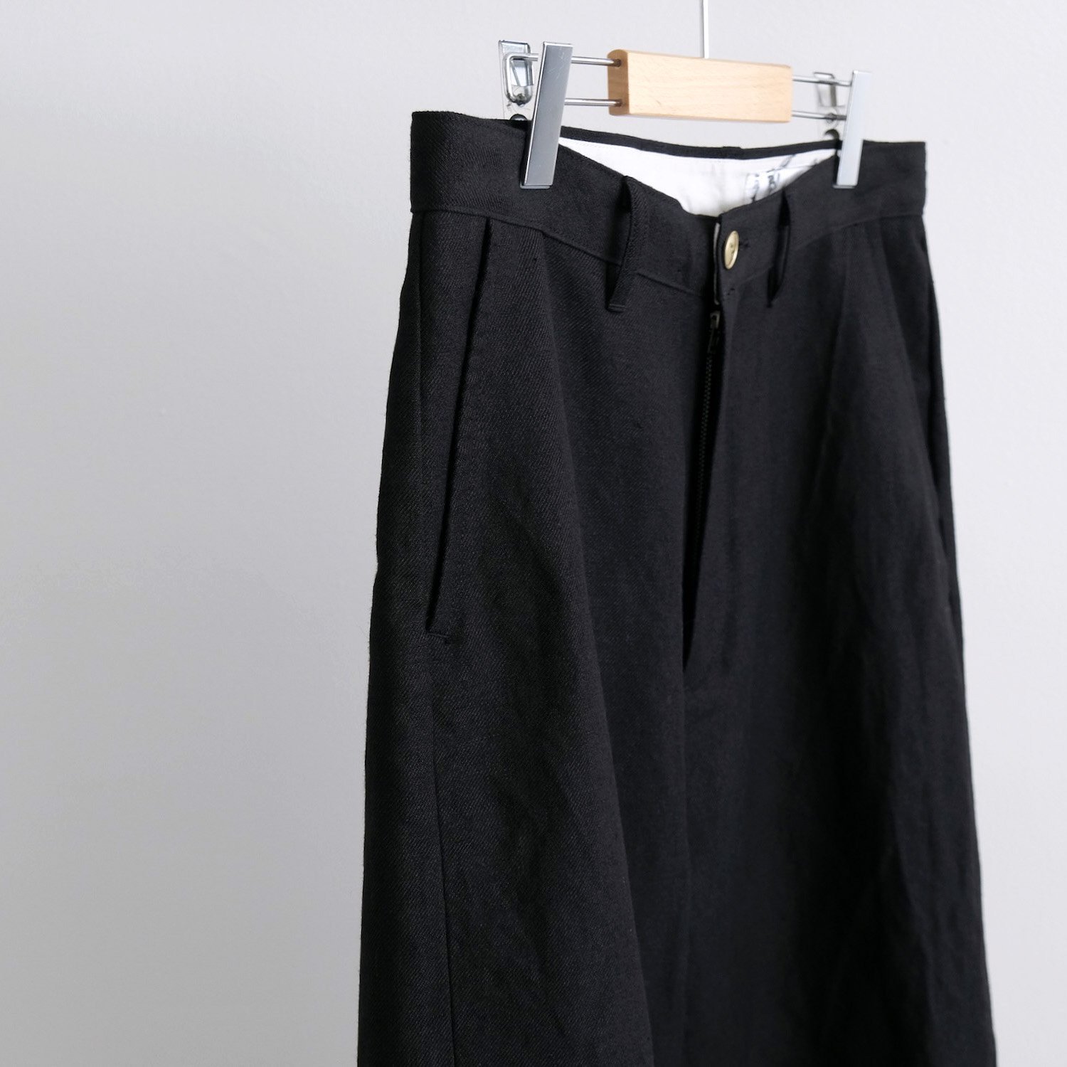 ITALIAN WOOL LINEN WORK PANTS [BLACK] - WUNDER 大阪 セレクトショップ 大阪梅田中崎町 オンラインストア  正規取扱い 通販可能