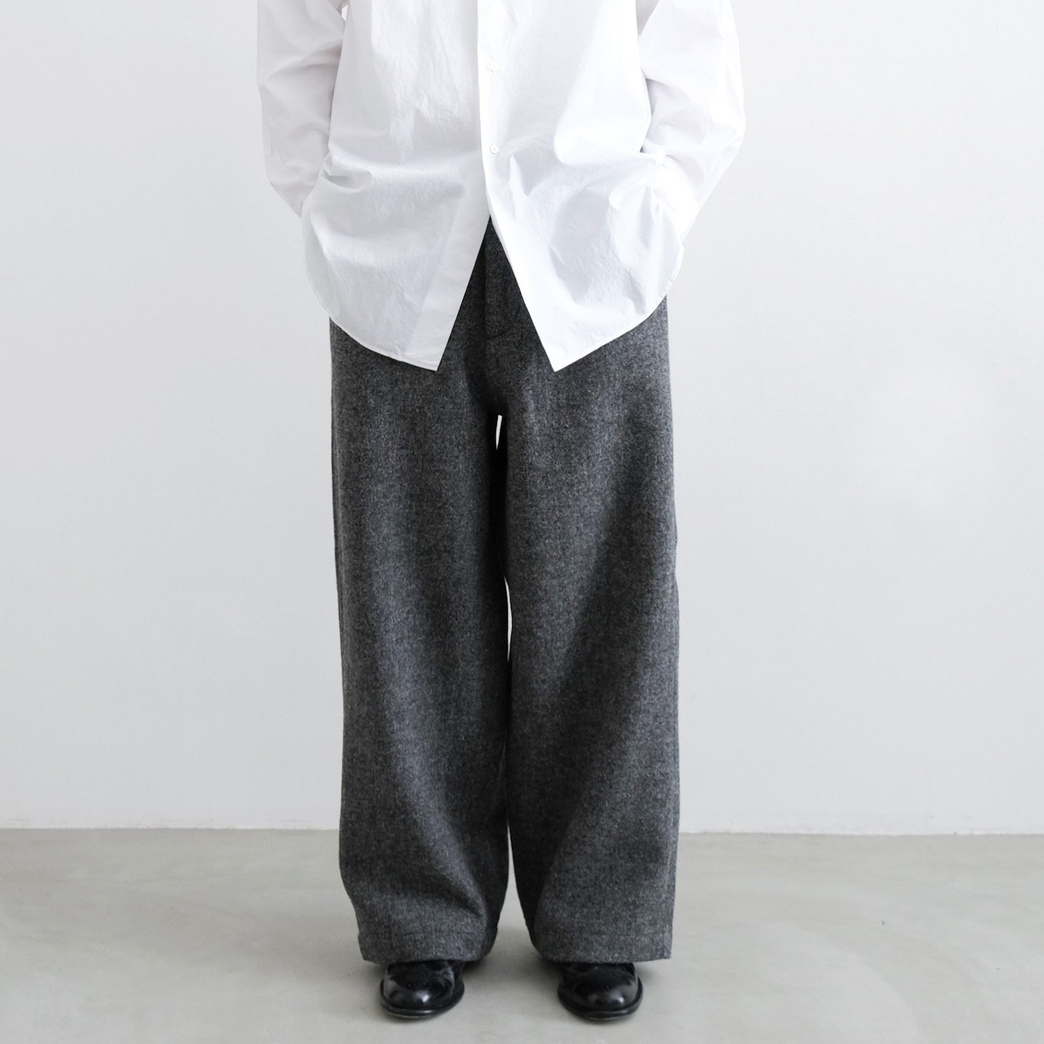 HARRIS TWEED WORK PANTS [GRAY] - WUNDER 大阪 セレクトショップ 大阪梅田中崎町 オンラインストア 正規取扱い  通販可能