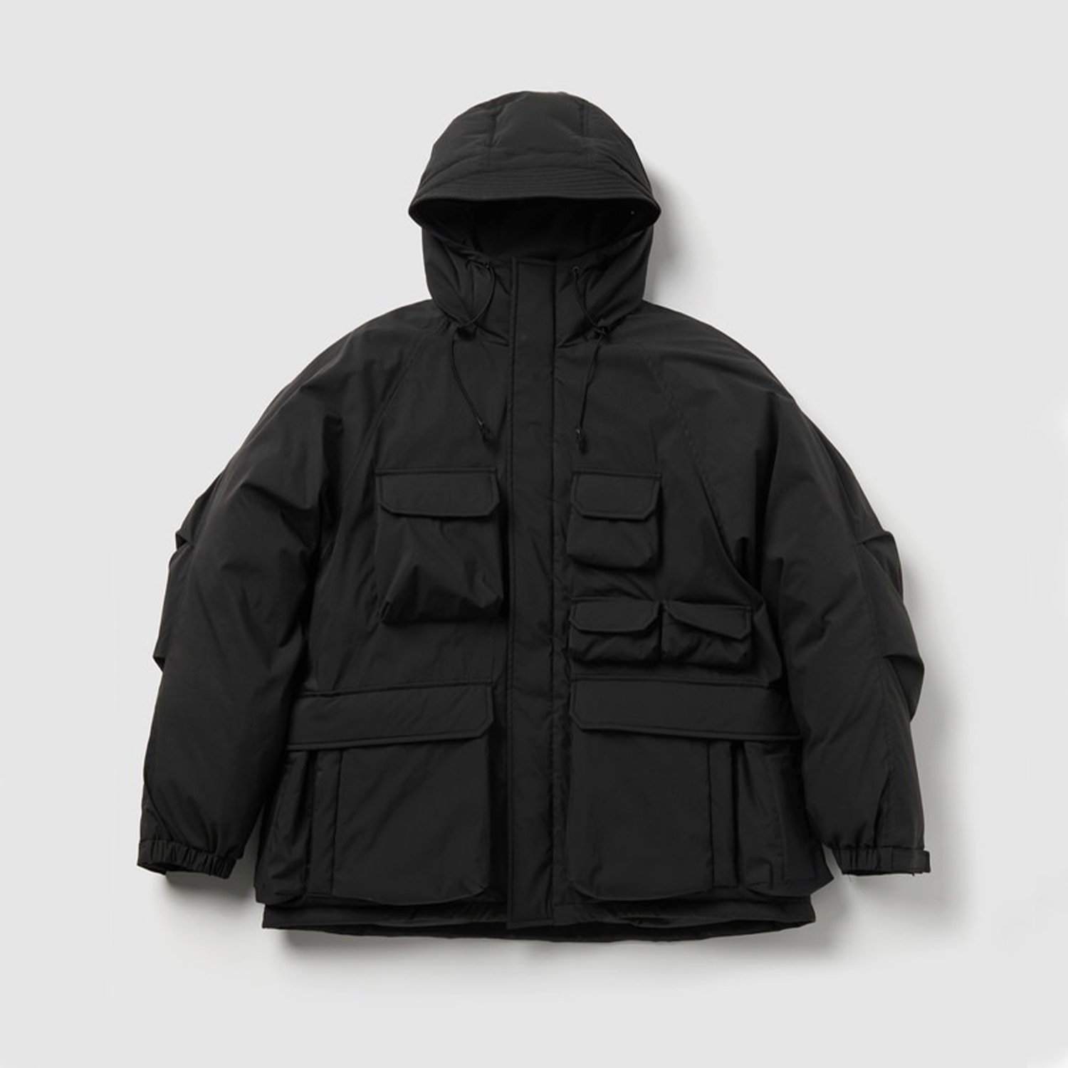 MULTI POCKET DOWN PARKA [BLACK]