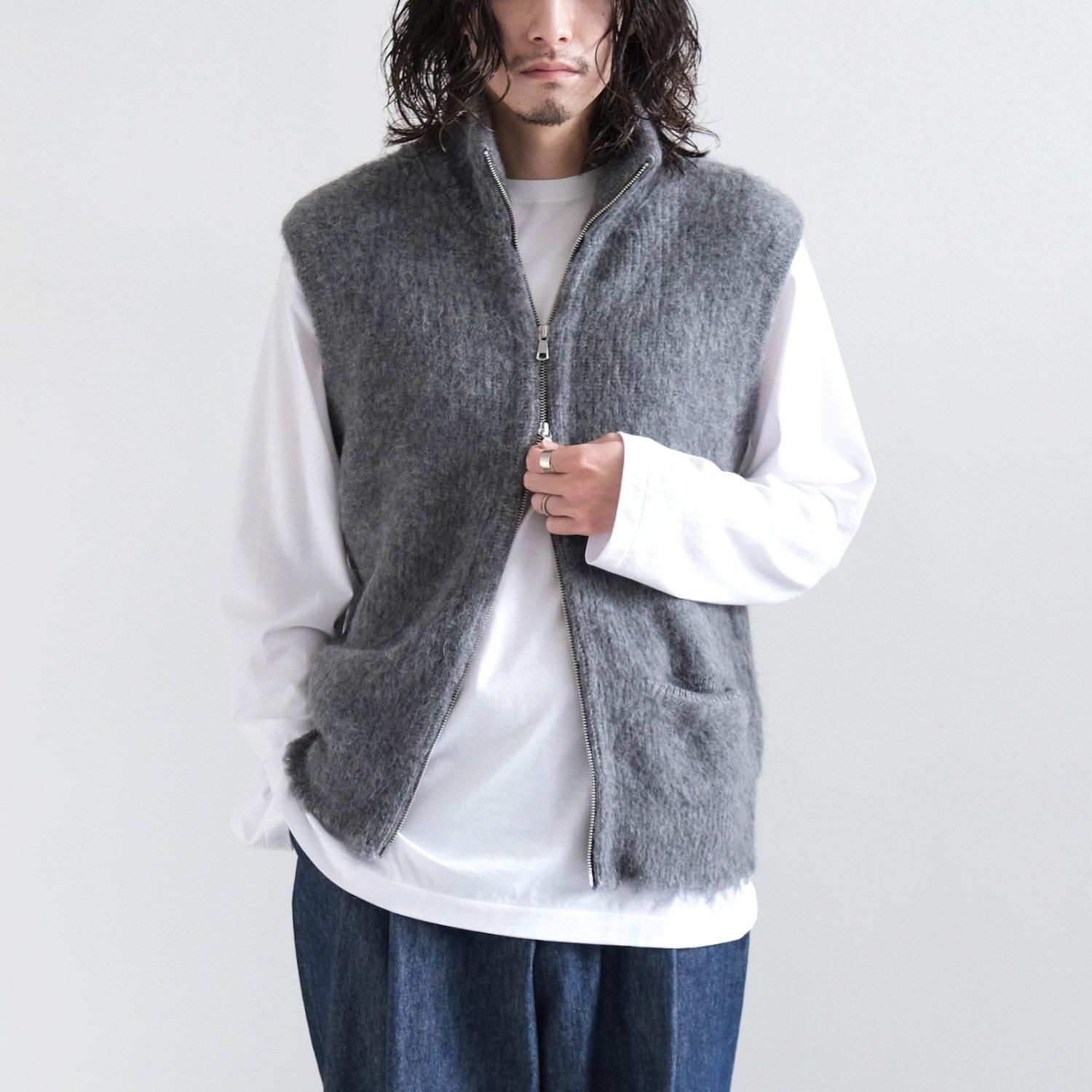 MAATEE&SONS 畔ひょっとこ起毛 JIP VEST 畔ひょっとこ起毛 JIP VEST [MGRAY] - WUNDER 大阪 セレクト