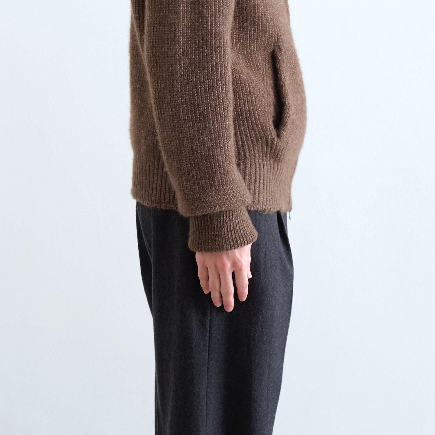 ひょっとこS 畔 JIP SWEATER [BROWN] - WUNDER 大阪 セレクト
