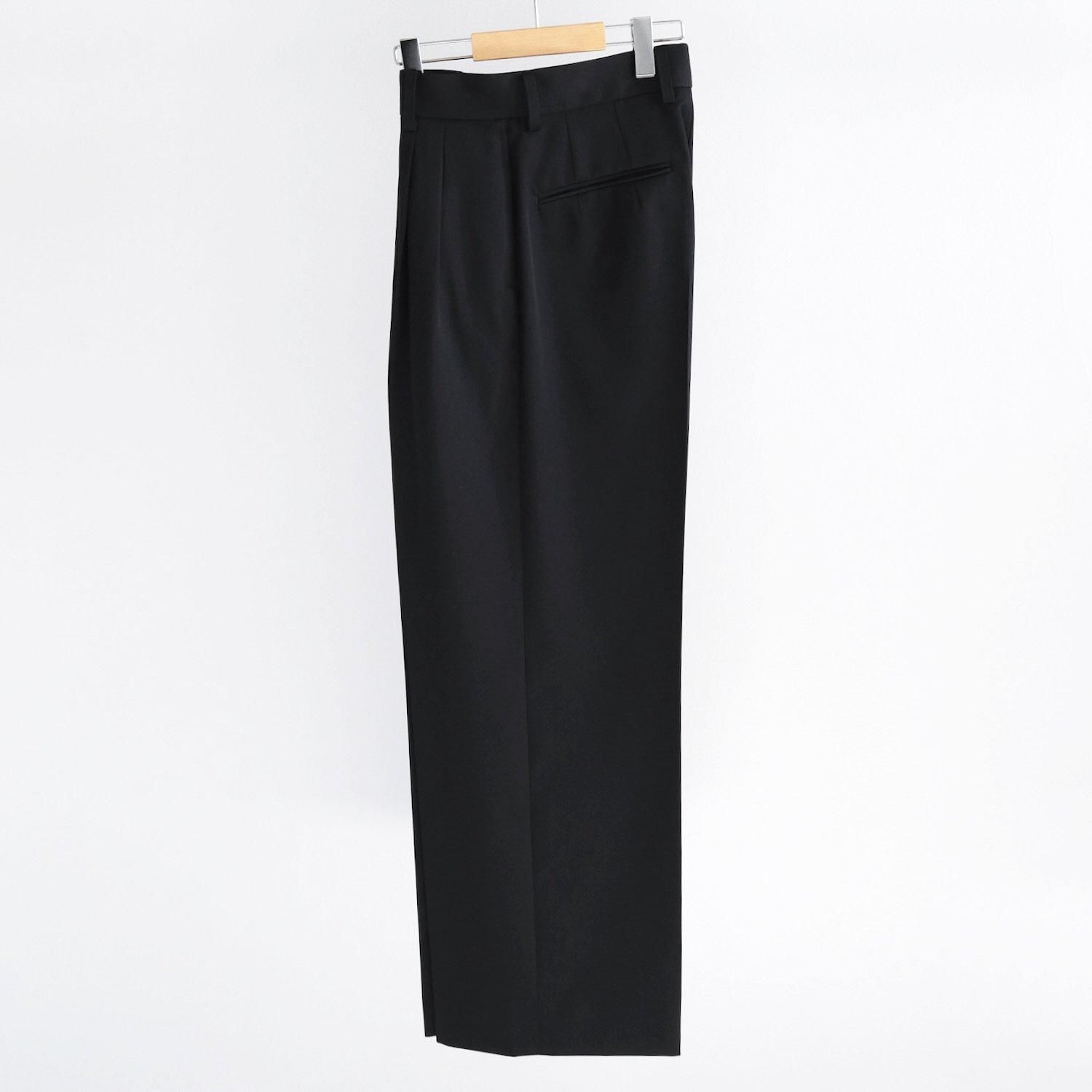 LONG WIDE TROUSERS [BLACK] - WUNDER 大阪 セレクトショップ