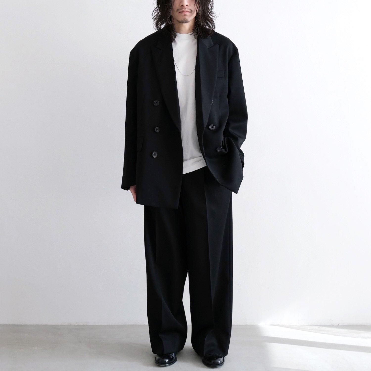 LONG WIDE TROUSERS [BLACK] - WUNDER 大阪 セレクトショップ