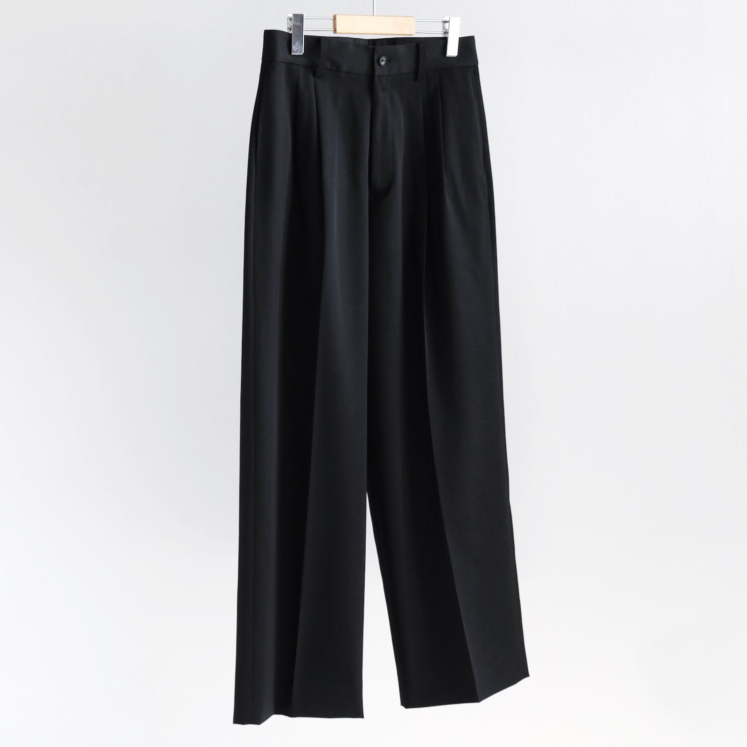 LONG WIDE TROUSERS [BLACK]