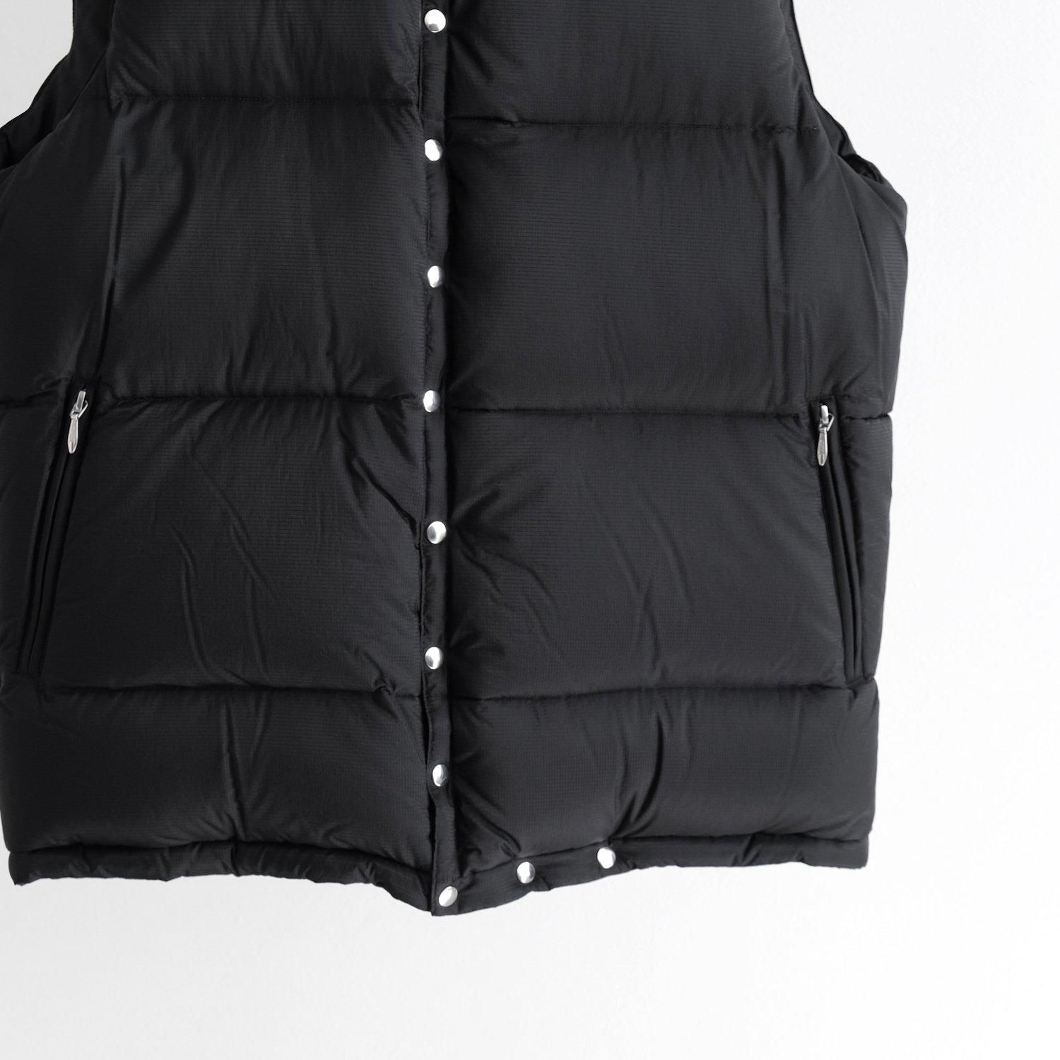 DOWN VEST [BLACK] - WUNDER 大阪 セレクトショップ 大阪梅田
