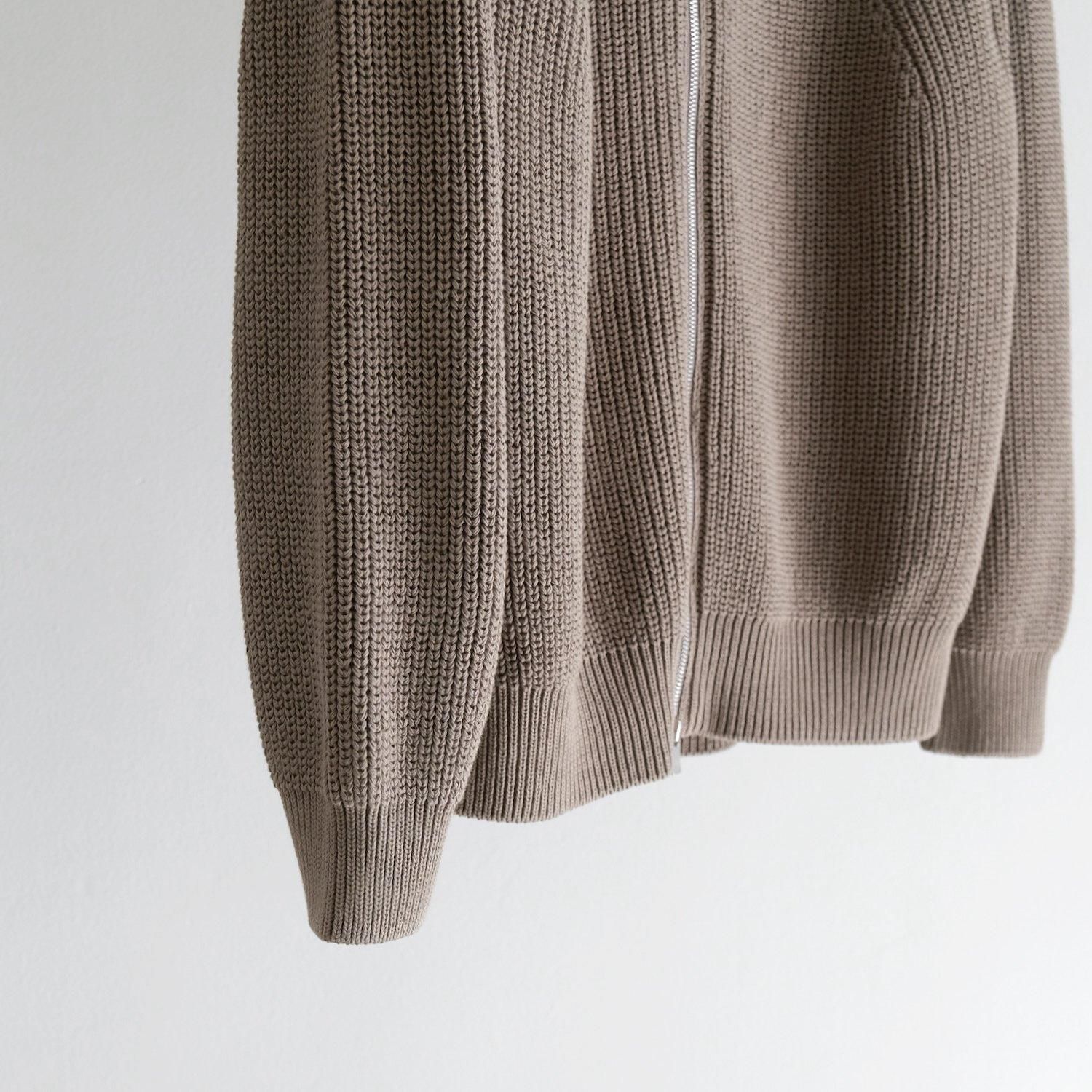 SIGNATURE DRIVERS KNIT [TAUPE] - WUNDER 大阪 セレクト