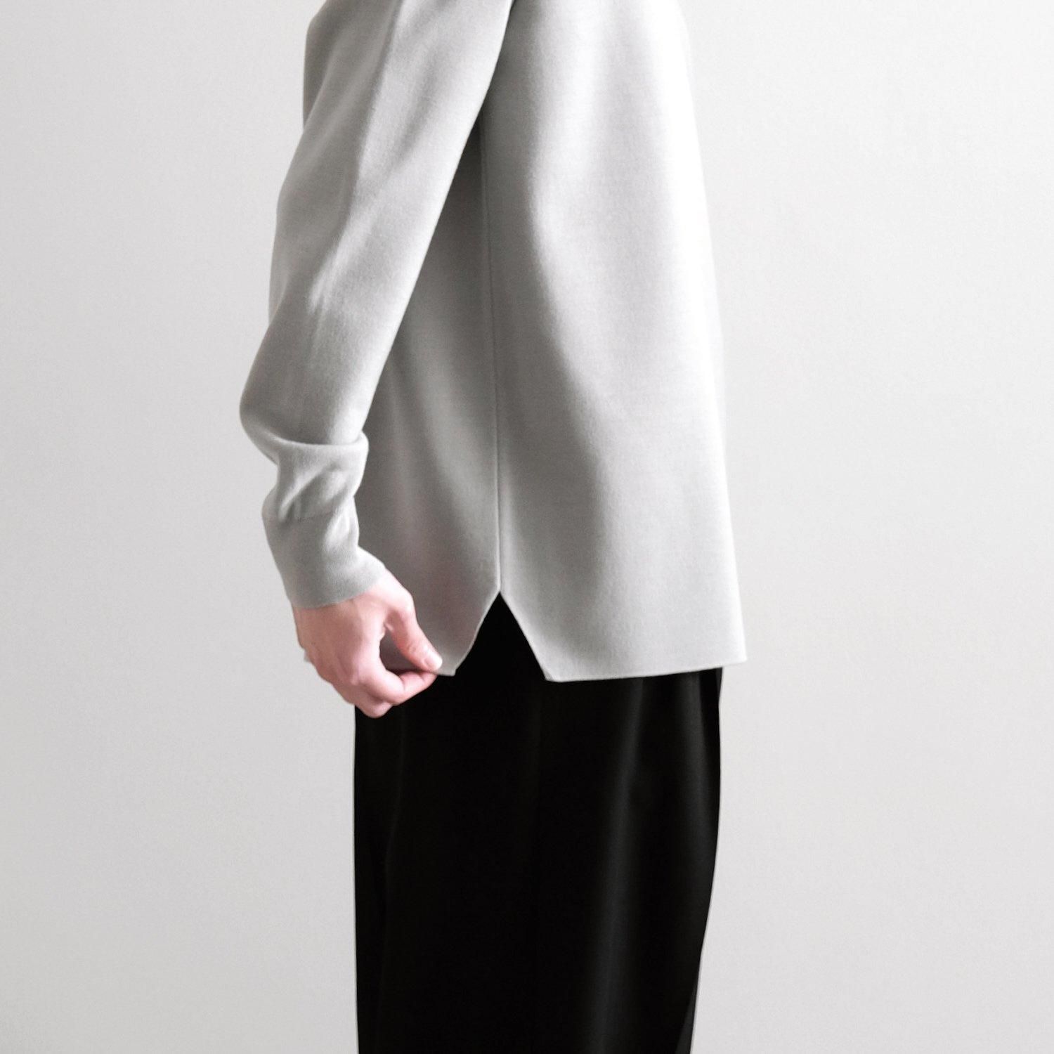 【送料無料ライン/39ショップ】 HIGH TWIST GRAY [LIGHT NECK CREW KNIT SMOOTH 32G WOOL 化粧水・ローション・トナー