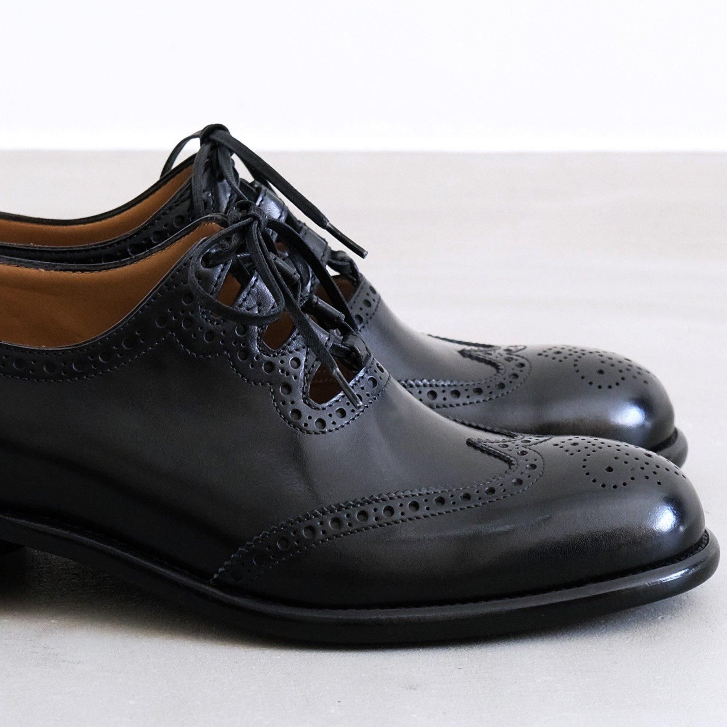GHILLIE SHOES [BLACK/Freudenberg Box Calf] - WUNDER 大阪
