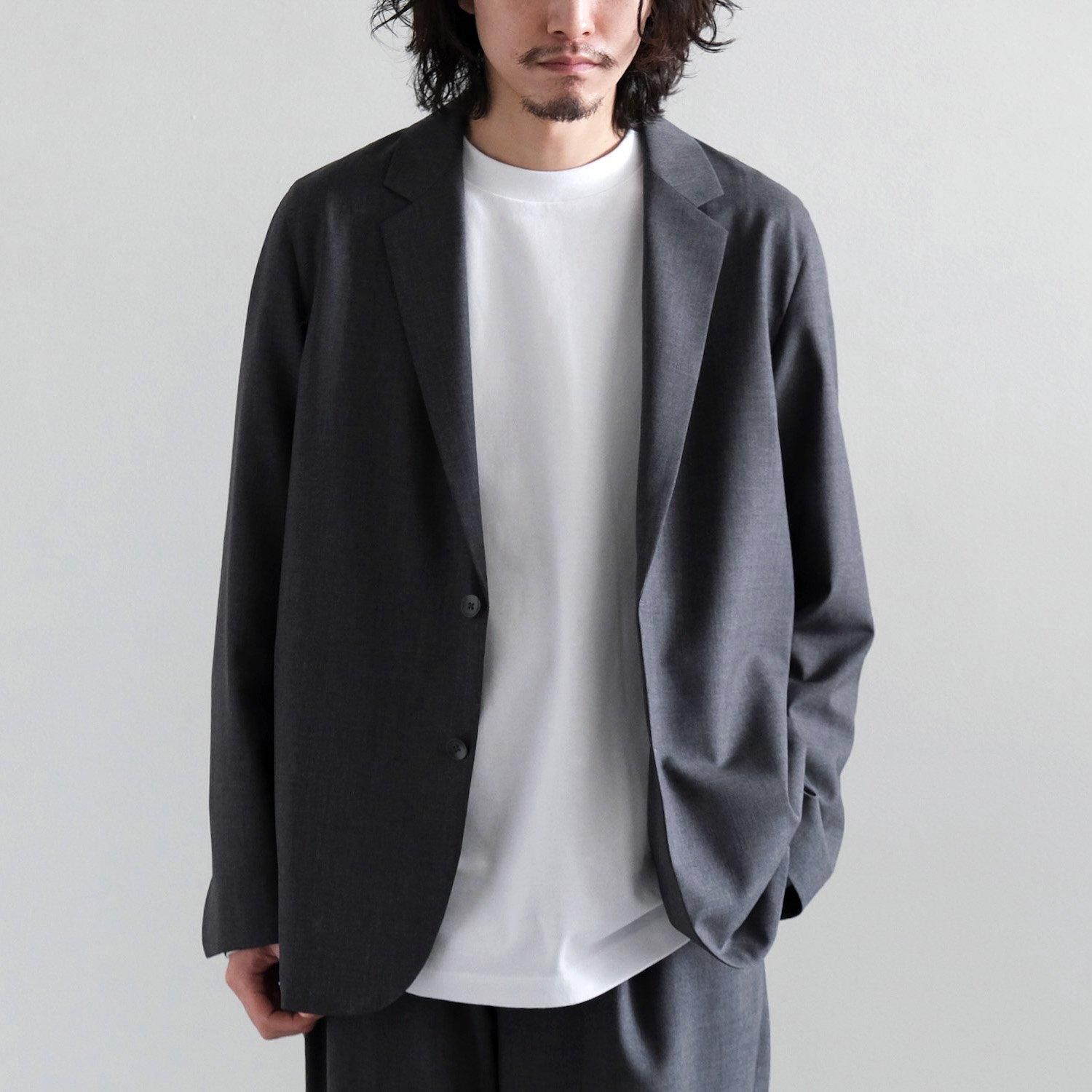 WOOL TROPICAL TAILORED JACKET [TOP GRAY]