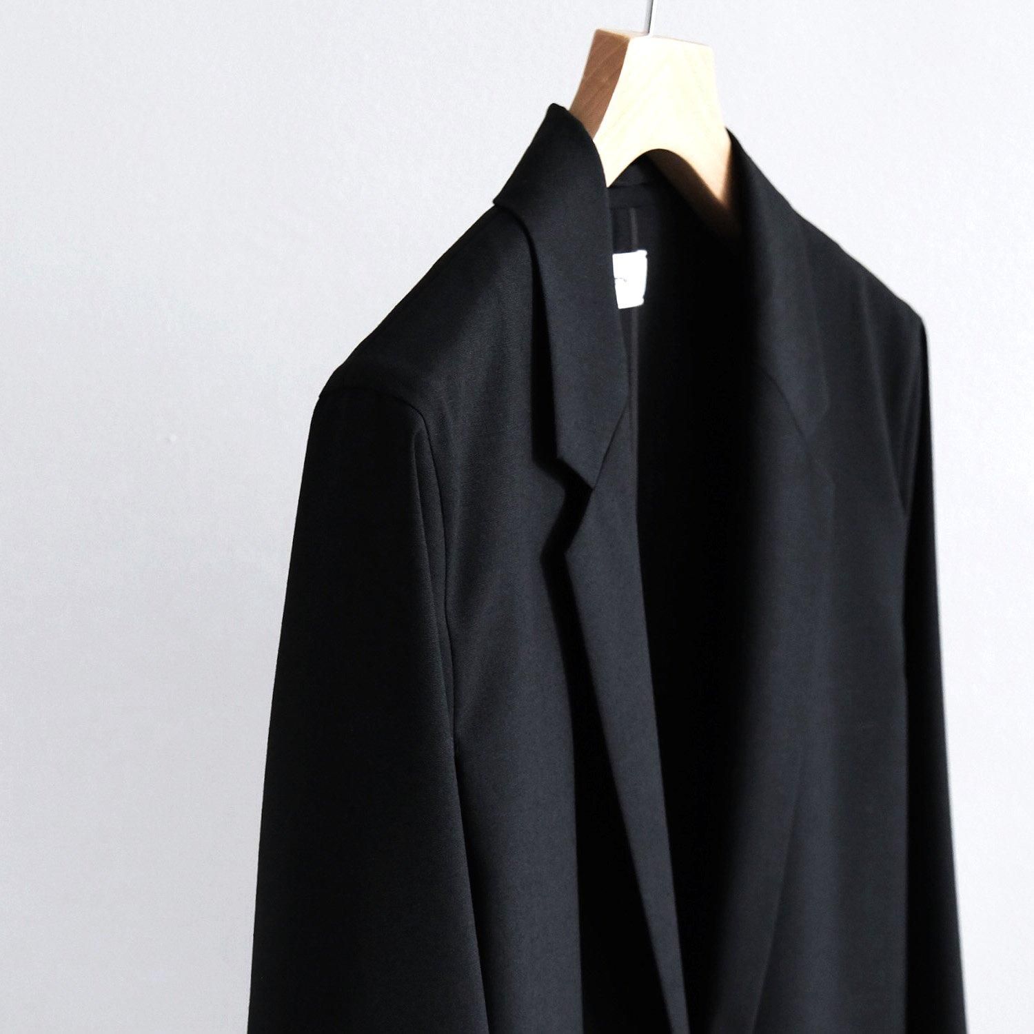 WOOL TROPICAL TAILORED JACKET [BLACK] - WUNDER 大阪 セレクト
