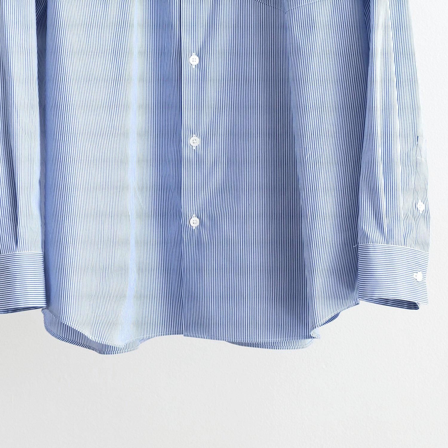 GIZA BROAD STANDARD SHIRT [NAVY STRIPE] - WUNDER 大阪