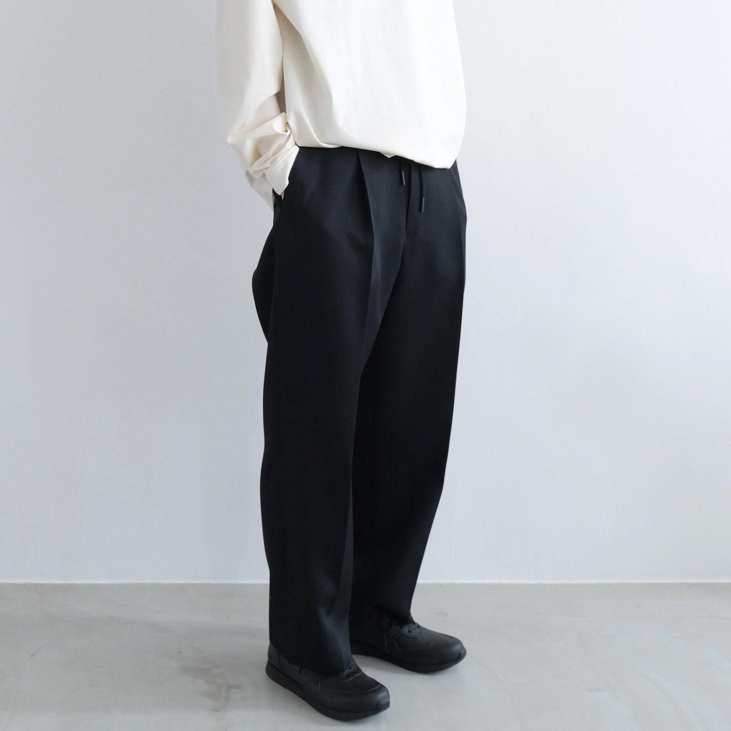 2024-25 秋冬新作  ハイブランドの THE EASY SLACKS WIDE [BLACK] - WUNDER 大阪 セレクトショップ パンツ