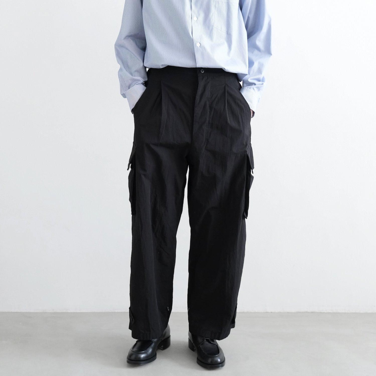 ORGANIC COTTON WEATHER M47 CARGO PANTS [BLACK]