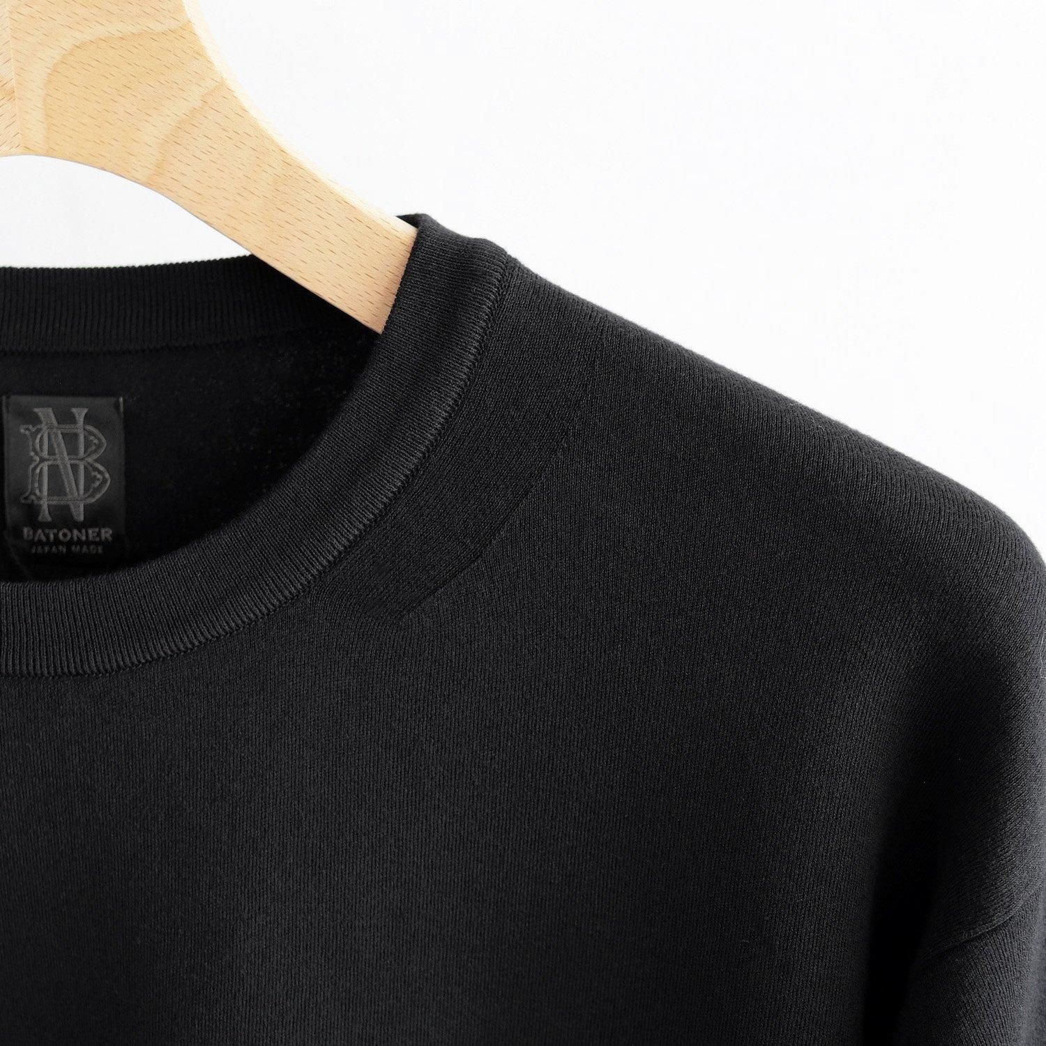 32G SMOOTH KNIT LONG T-SHIRT [BLACK] - WUNDER 大阪 セレクト