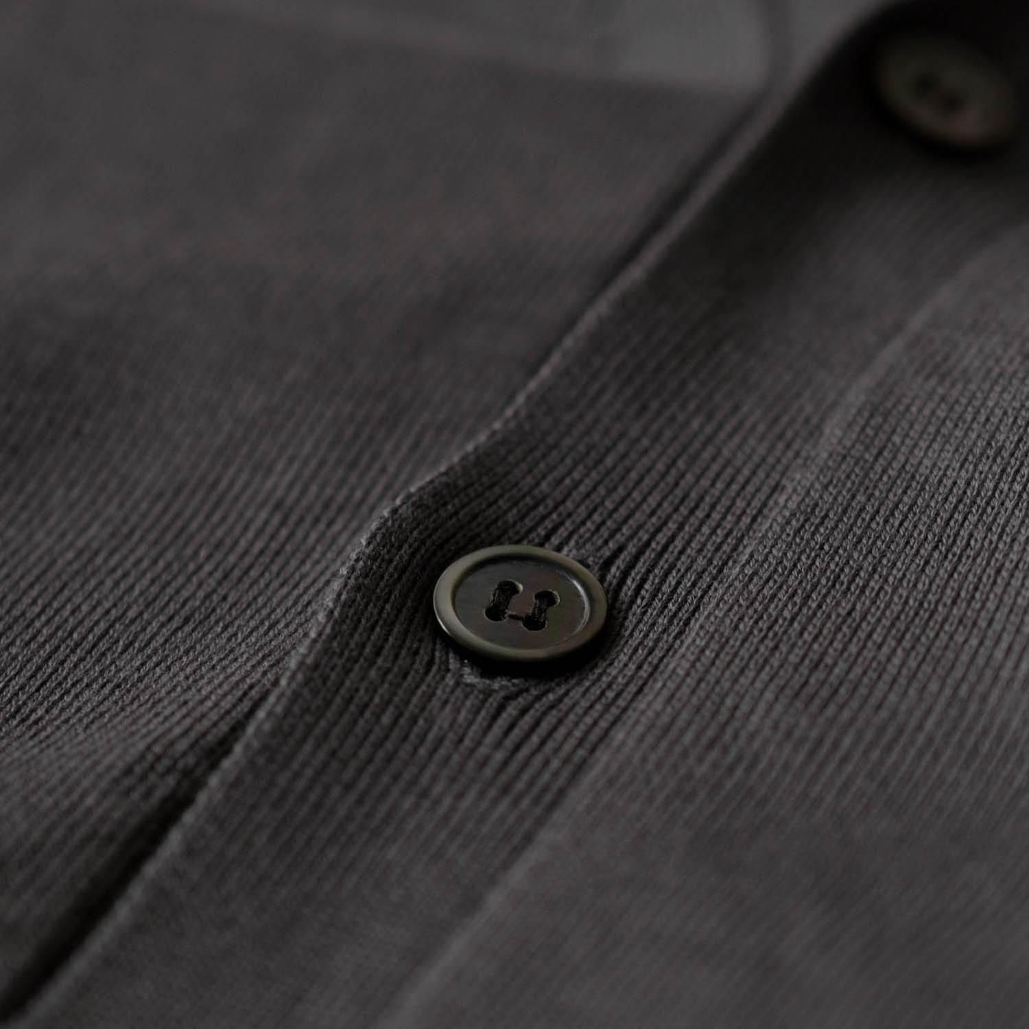 トップス THE SEA COTTON V NECK CARDIGAN THE SEAISLAND COTTON V NECK CARDIGAN [DARK GRAY] - WUNDER