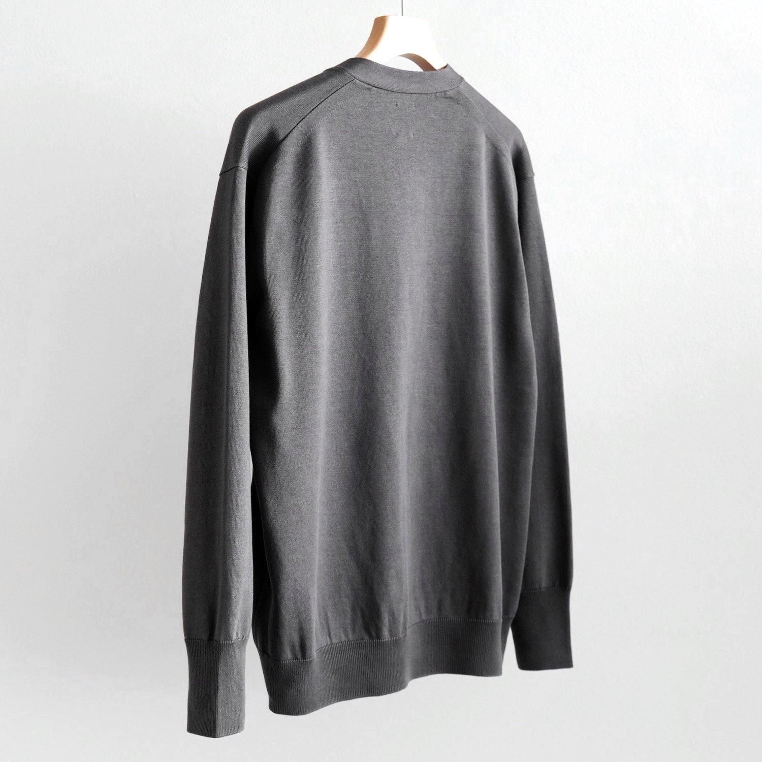 THE SEAISLAND COTTON V NECK CARDIGAN [DARK GRAY] - WUNDER