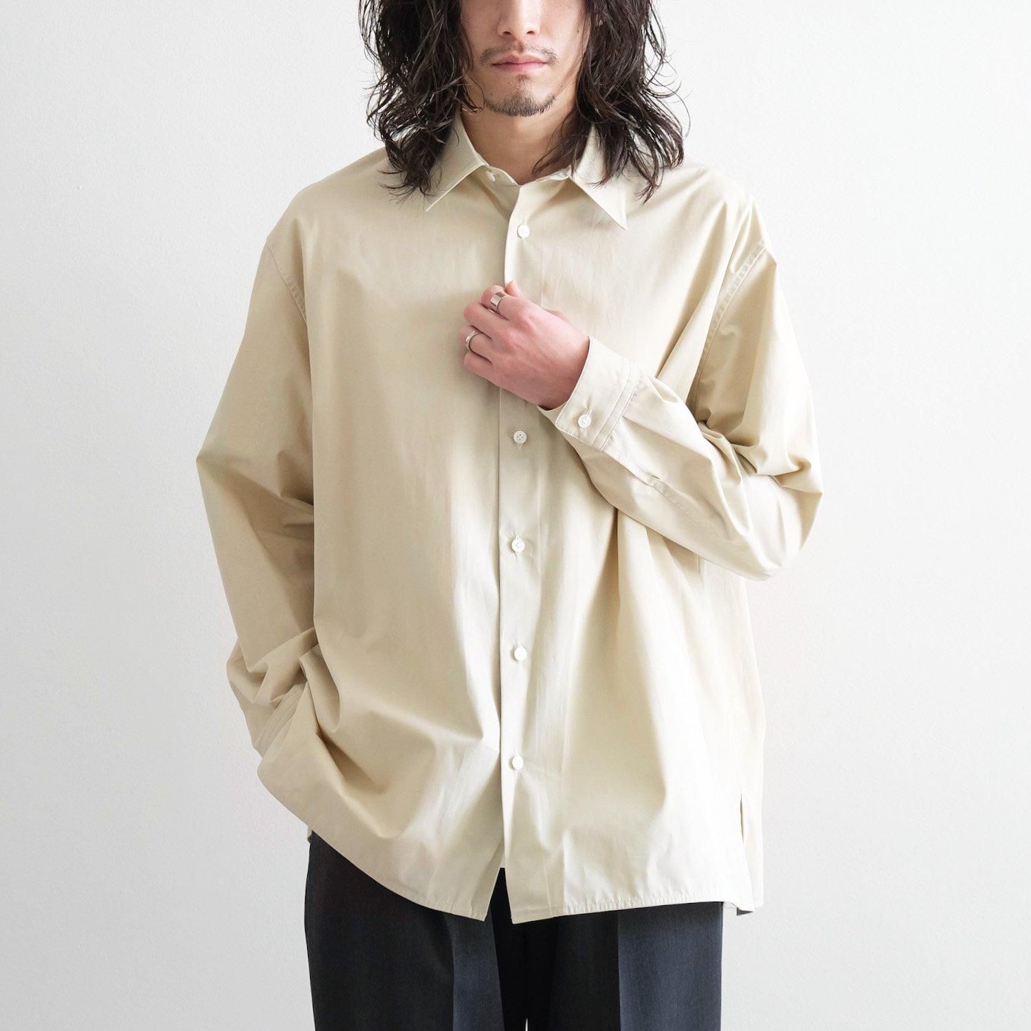 CLEAR HEAVY BROADCLOTH OVERSIZED SHIRT [TIDAL FOAM]