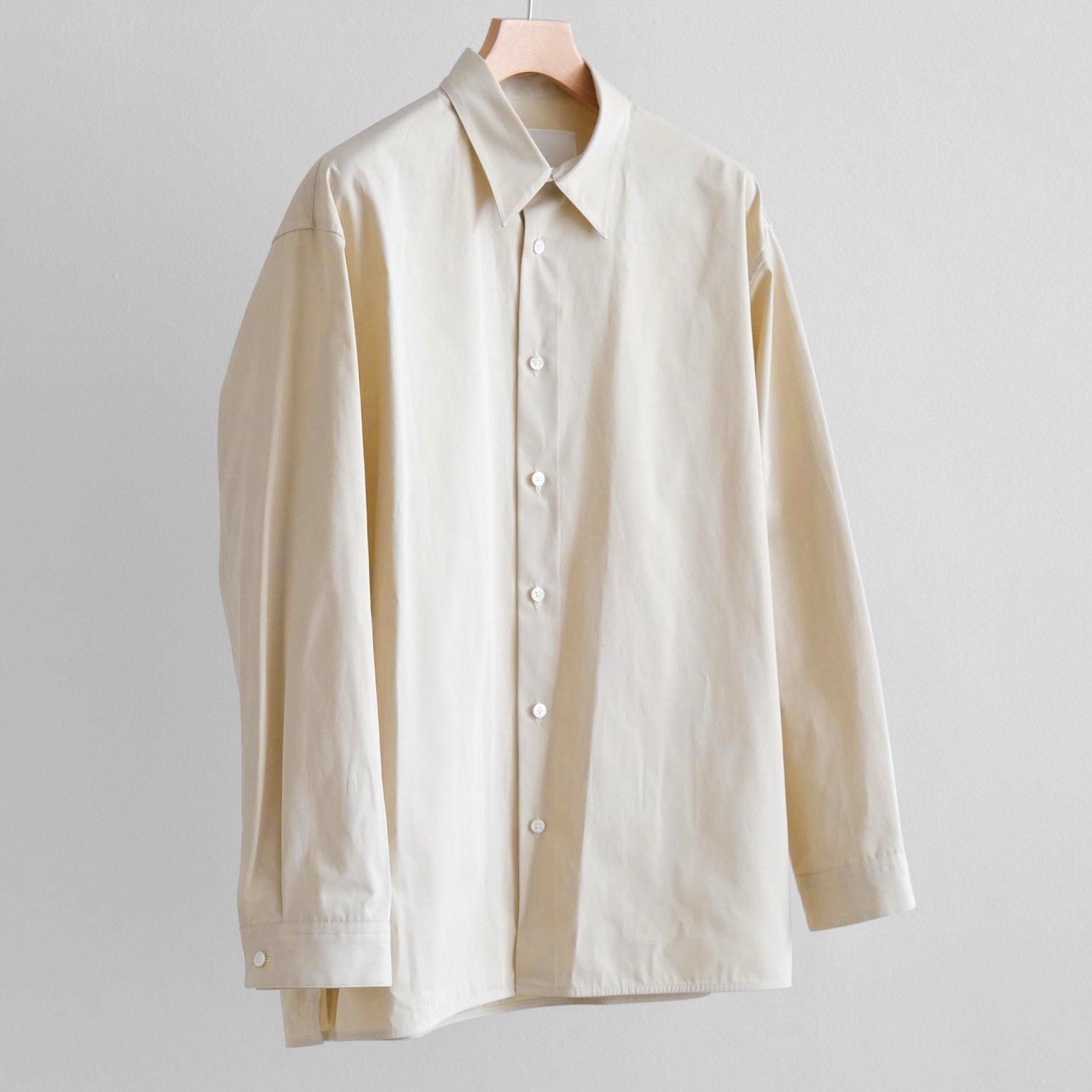 CLEAR HEAVY BROADCLOTH OVERSIZED SHIRT [TIDAL FOAM]