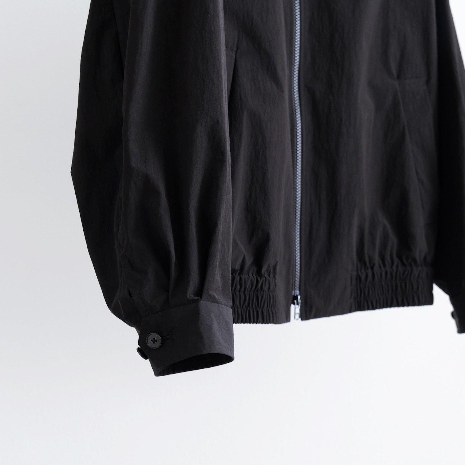 WINDPROOF NYLON ZIP JACKET [BLACK] - WUNDER 大阪 セレクト