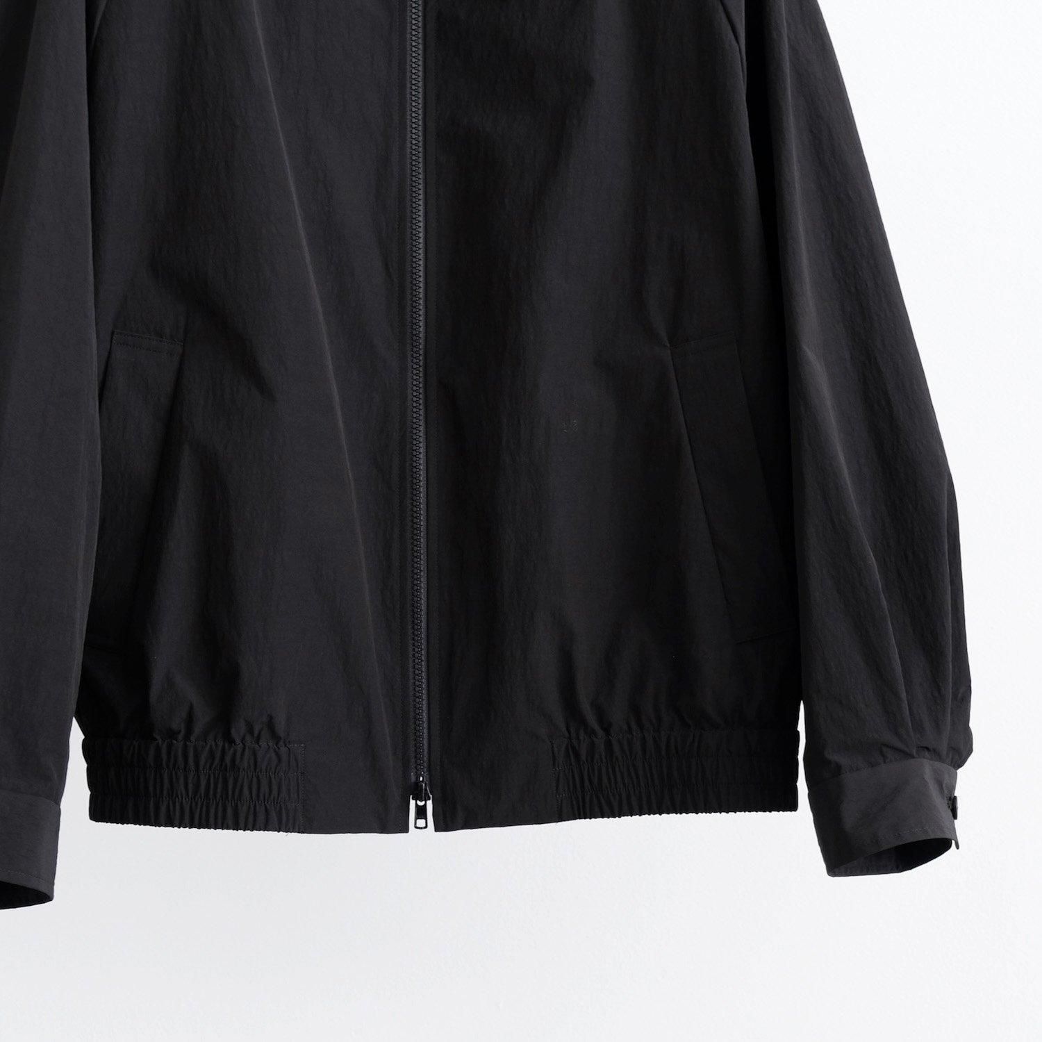 WINDPROOF NYLON ZIP JACKET [BLACK] - WUNDER 大阪 セレクトショップ