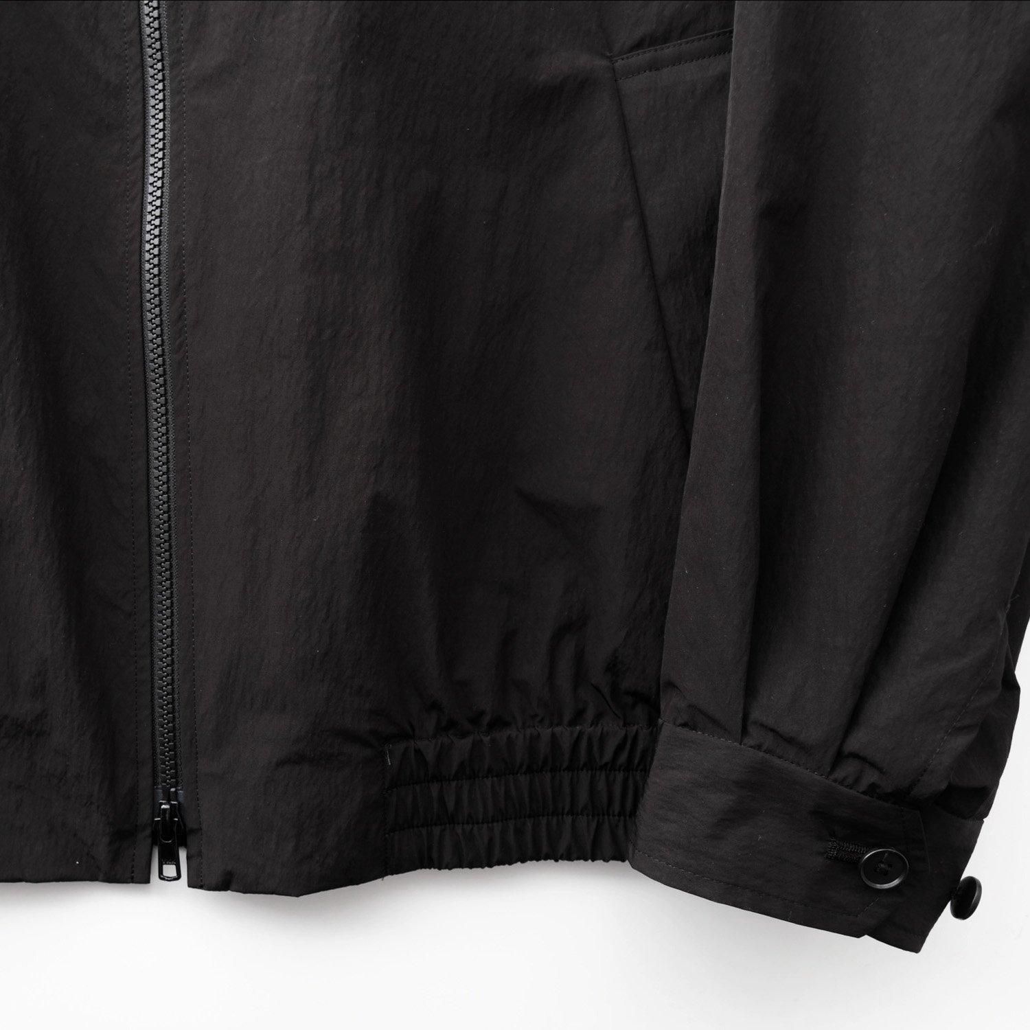 WINDPROOF NYLON ZIP JACKET [BLACK] - WUNDER 大阪 セレクト