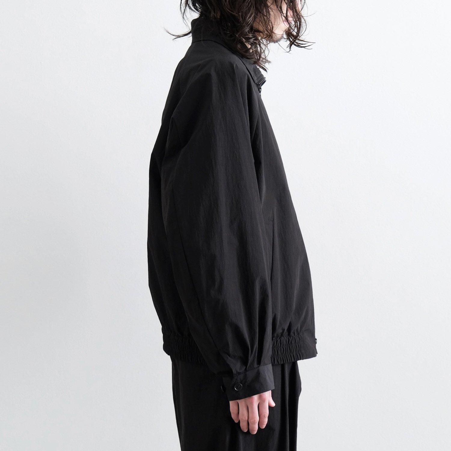 WINDPROOF NYLON ZIP JACKET [BLACK] - WUNDER 大阪 セレクトショップ