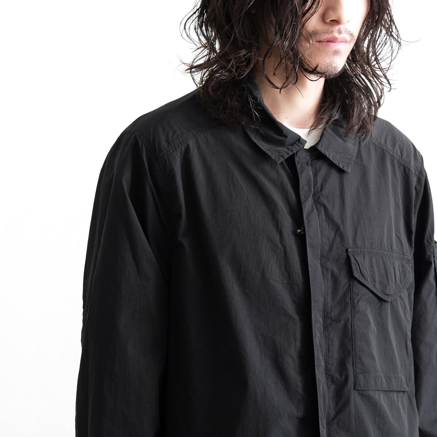 25SS C.P. Company Chrome-R オーバーシャツ L CHROME-R FULL ZIP OVERSHIRT [BLACK] - WUNDER 大阪 セレクト