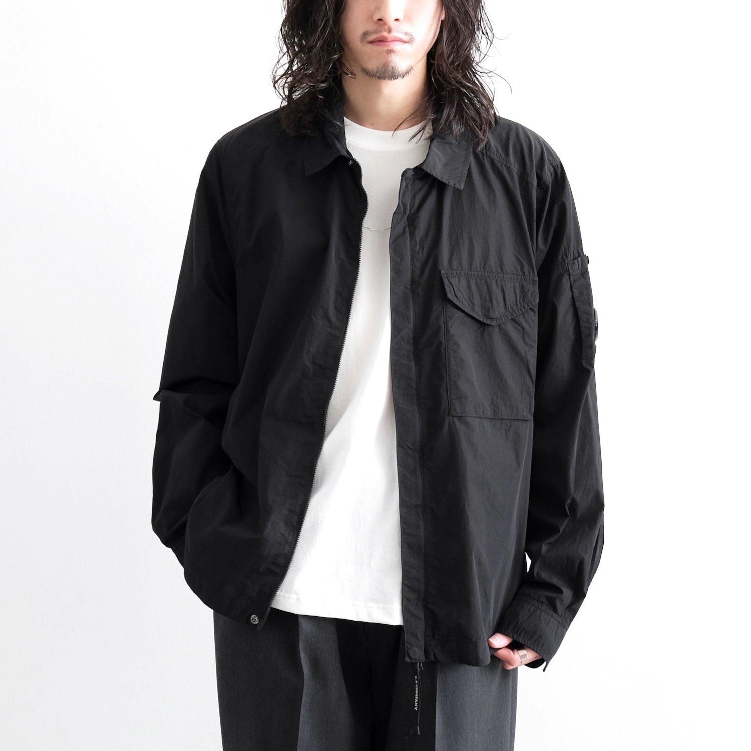 CHROME-R FULL ZIP OVERSHIRT [BLACK]