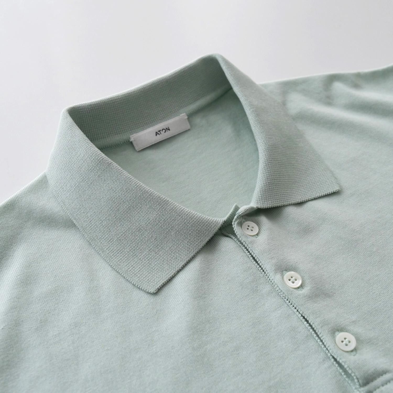 FRESCA KNIT HALF SLEEVE POLO SWEATER [GREEN] - WUNDER 大阪
