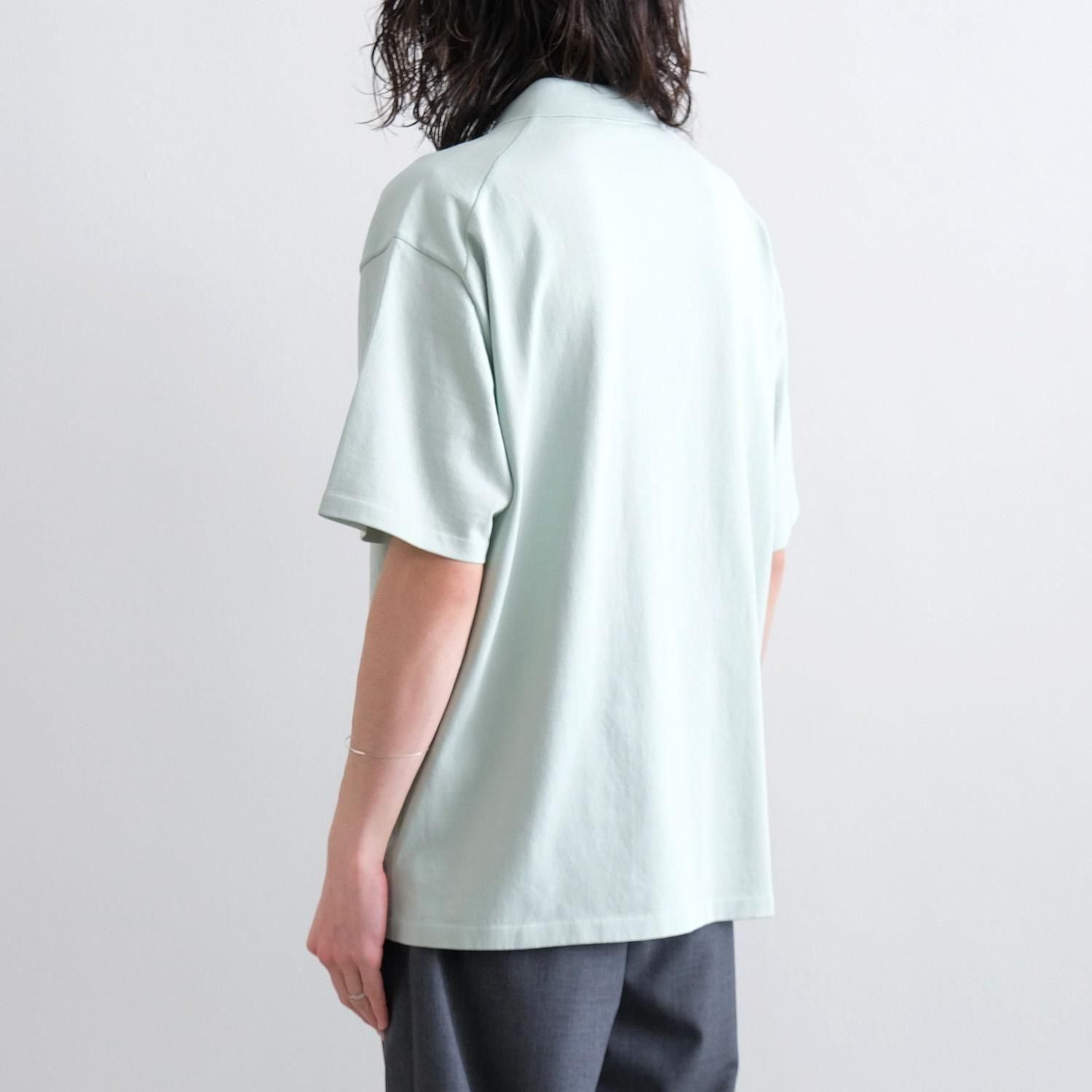FRESCA KNIT HALF SLEEVE POLO SWEATER [GREEN] - WUNDER 大阪