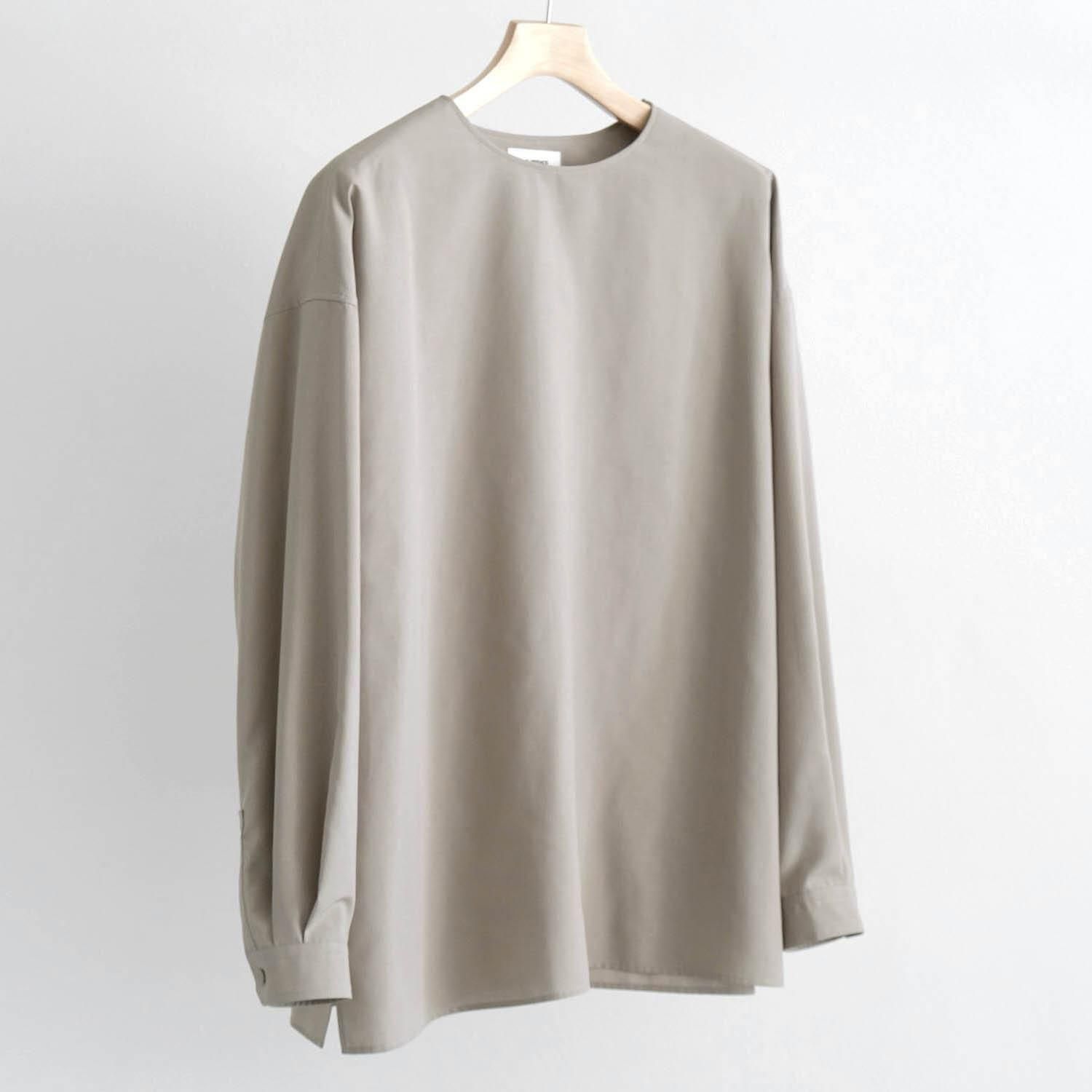THE SIDE ZIP PULLOVER SHIRT [GREGE]