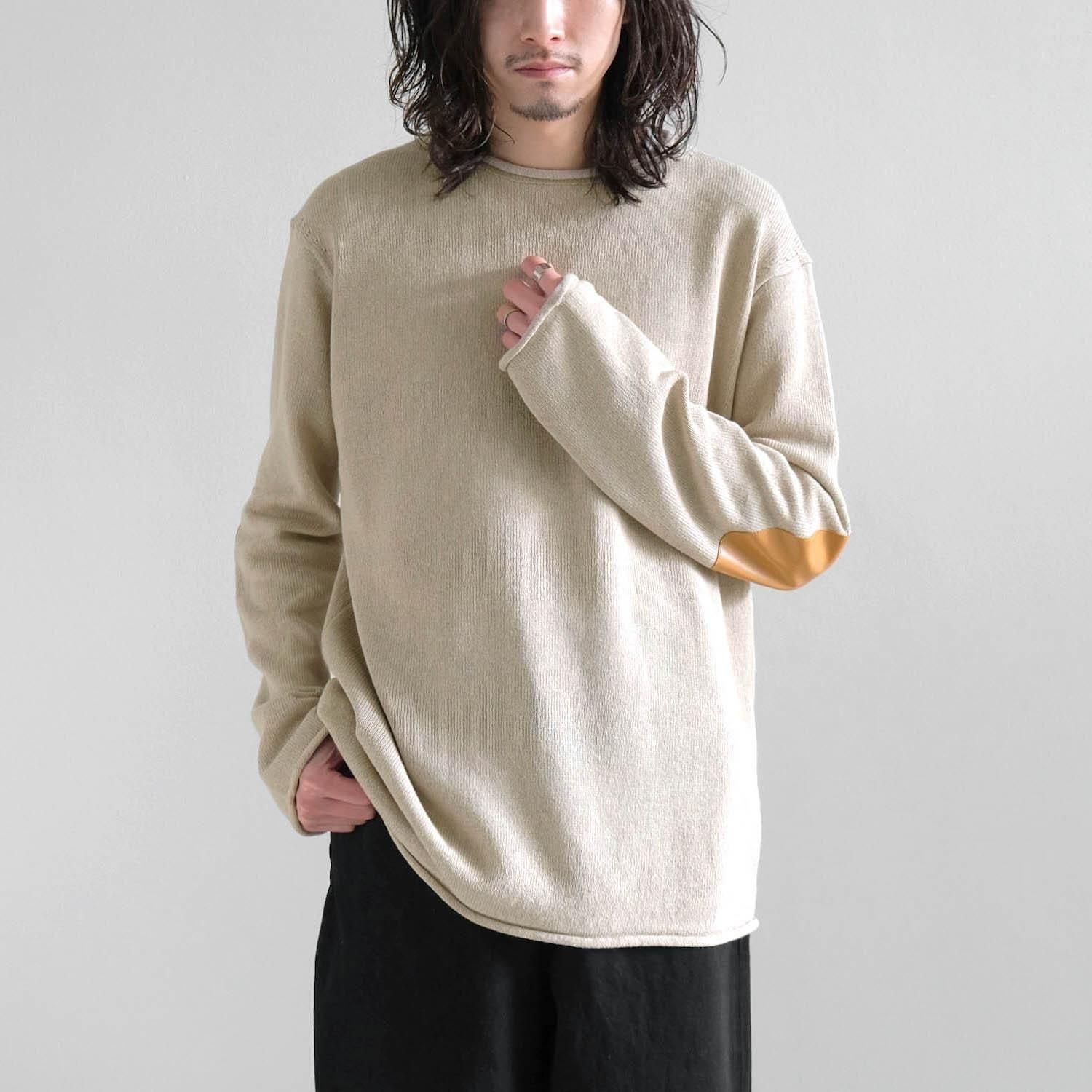 COTTON LINEN SWEATER [BEIGE]