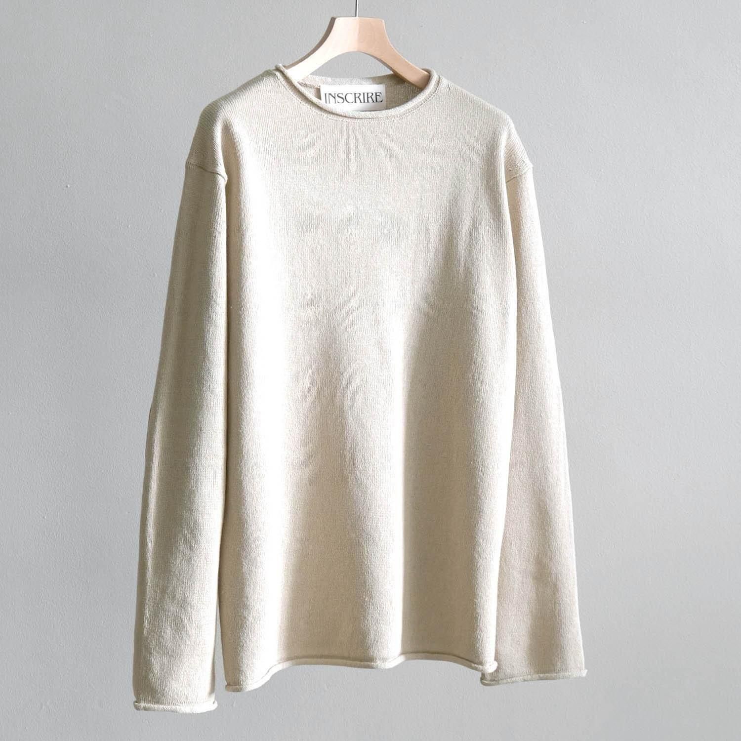 COTTON LINEN SWEATER [BEIGE]