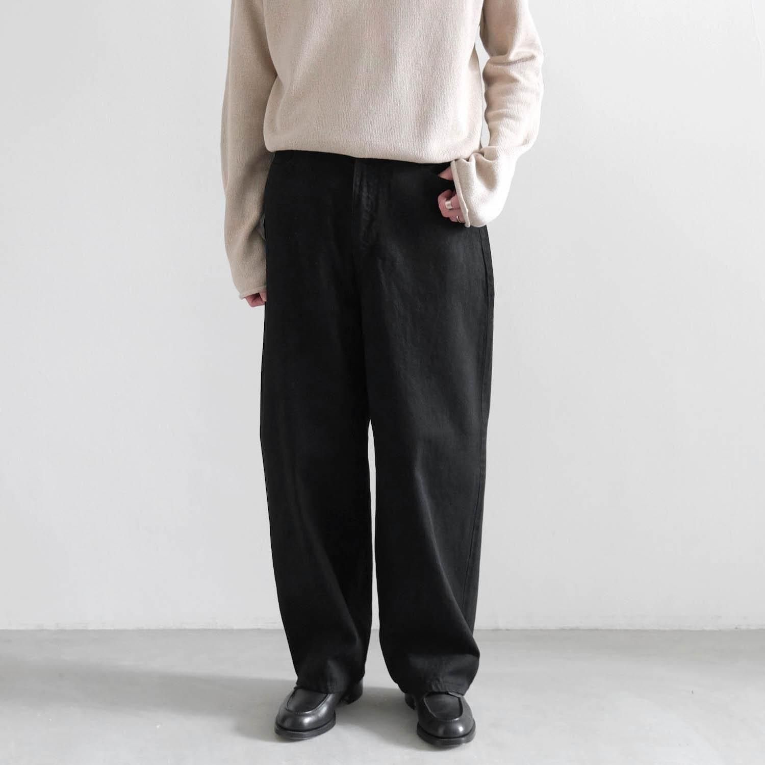INSCRIRE Loosefitinsideoutdenim 31 新品 LOOSE FIT DENIM [BLACK] - WUNDER 大阪 セレクトショップ 大阪