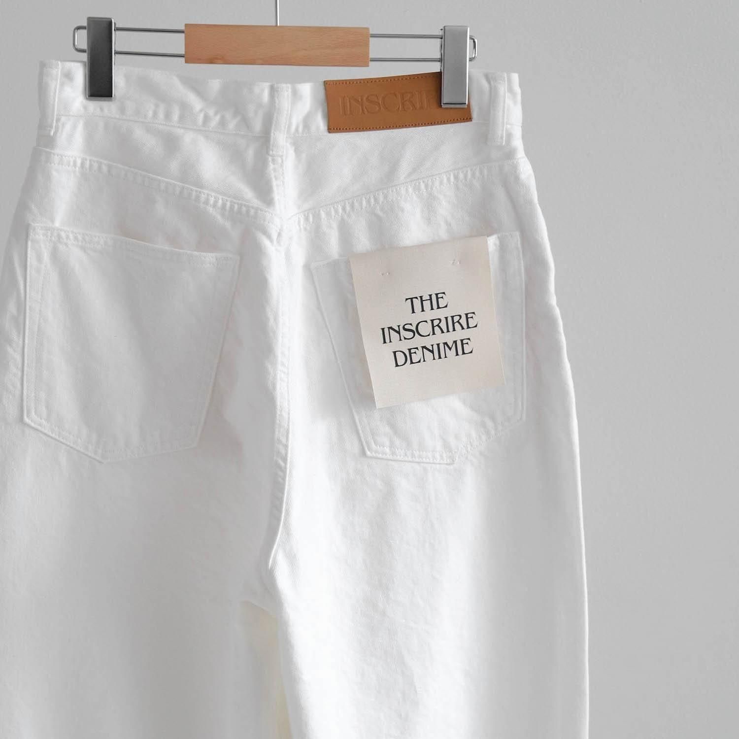 ★DRAW FIT★ ナチュラル ホワイト ワイド ジーンズ LOOSE FIT DENIM [WHITE] - WUNDER 大阪 セレクトショップ 大阪