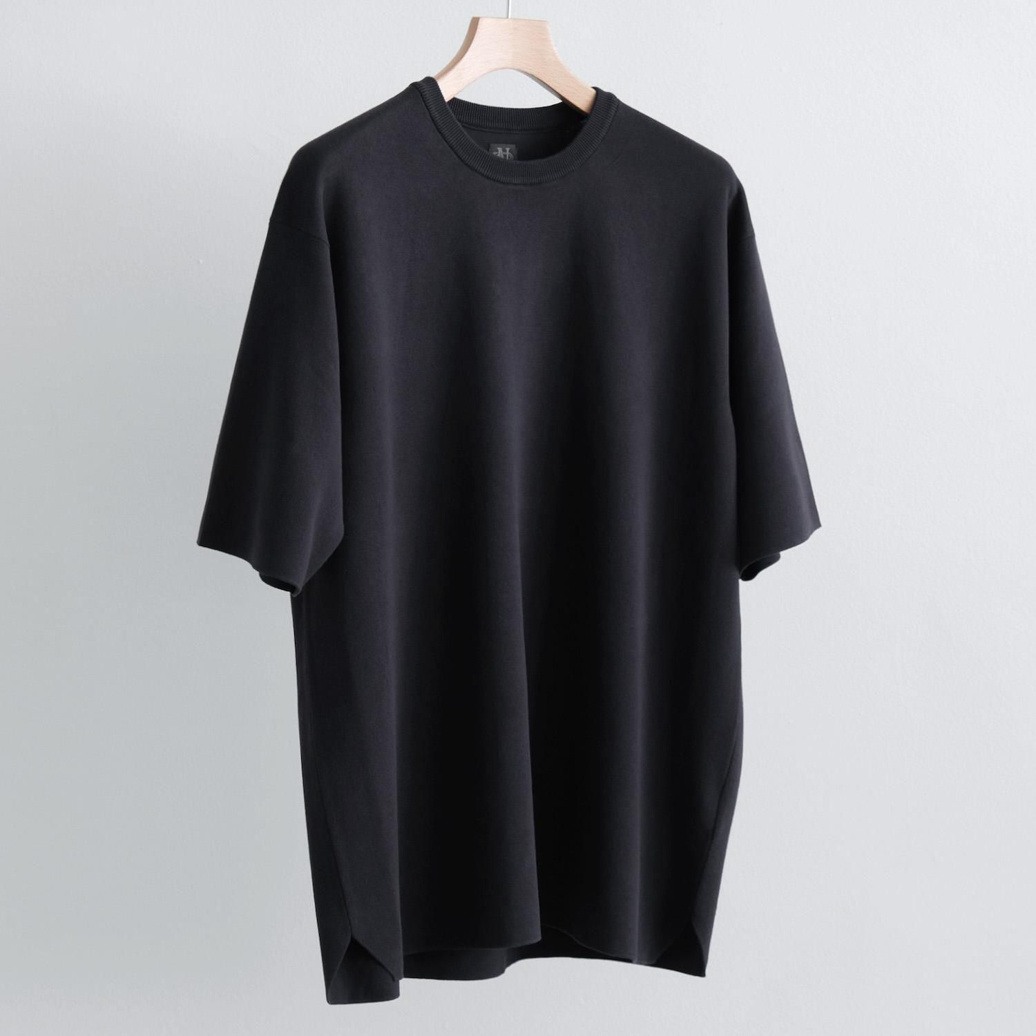 BATONER - BATONER BN-19SL-022 32GスムースTシャツ 日本製 半袖 ニット ネイビー レディース バトナー【中古】4-0615S∞ bn-19sl-022) / BATONER(バトナ―) / 32GスムースT(スムース