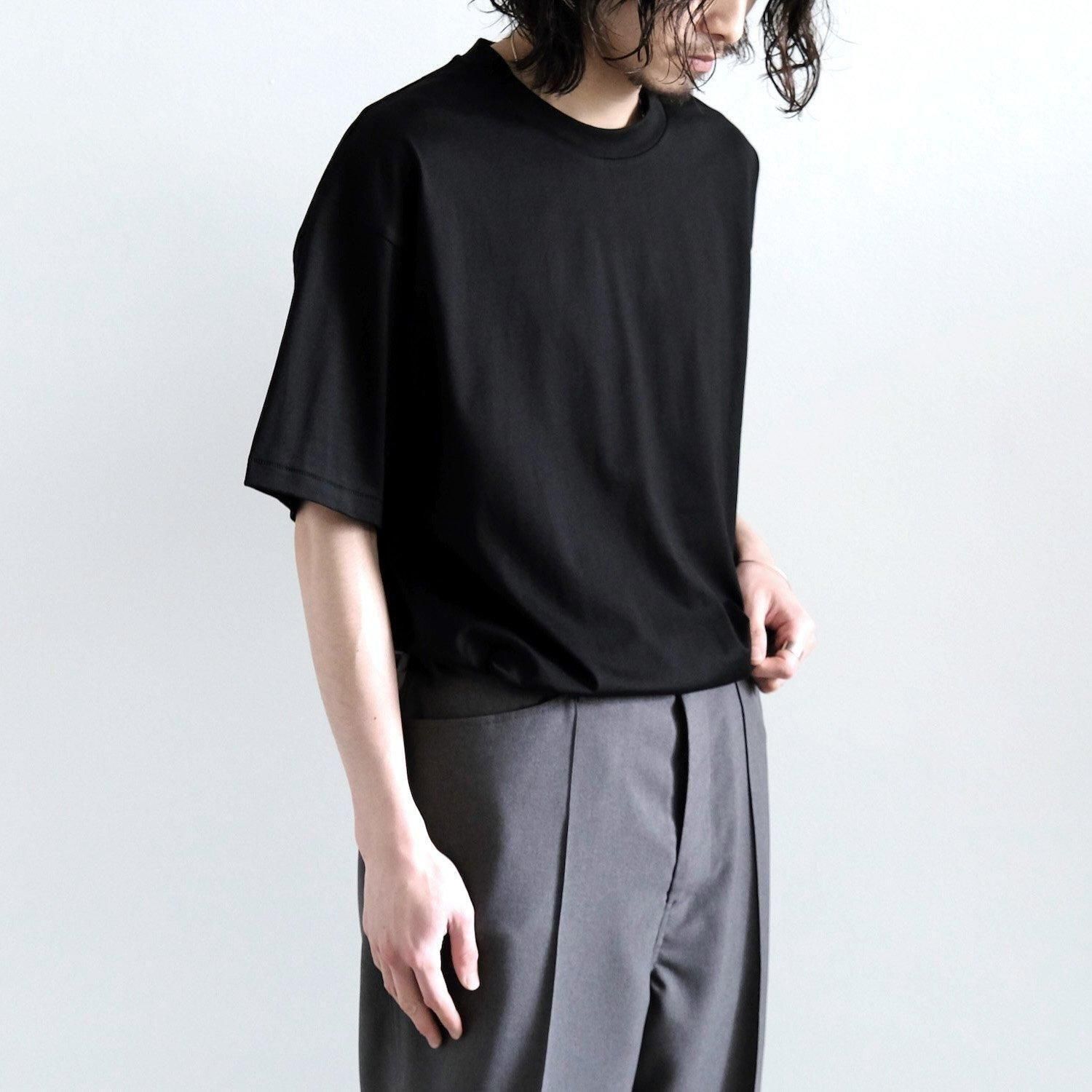 SUVIN 60/2 OVERSIZED T-SHIRT [BLACK] - WUNDER 大阪 セレクト
