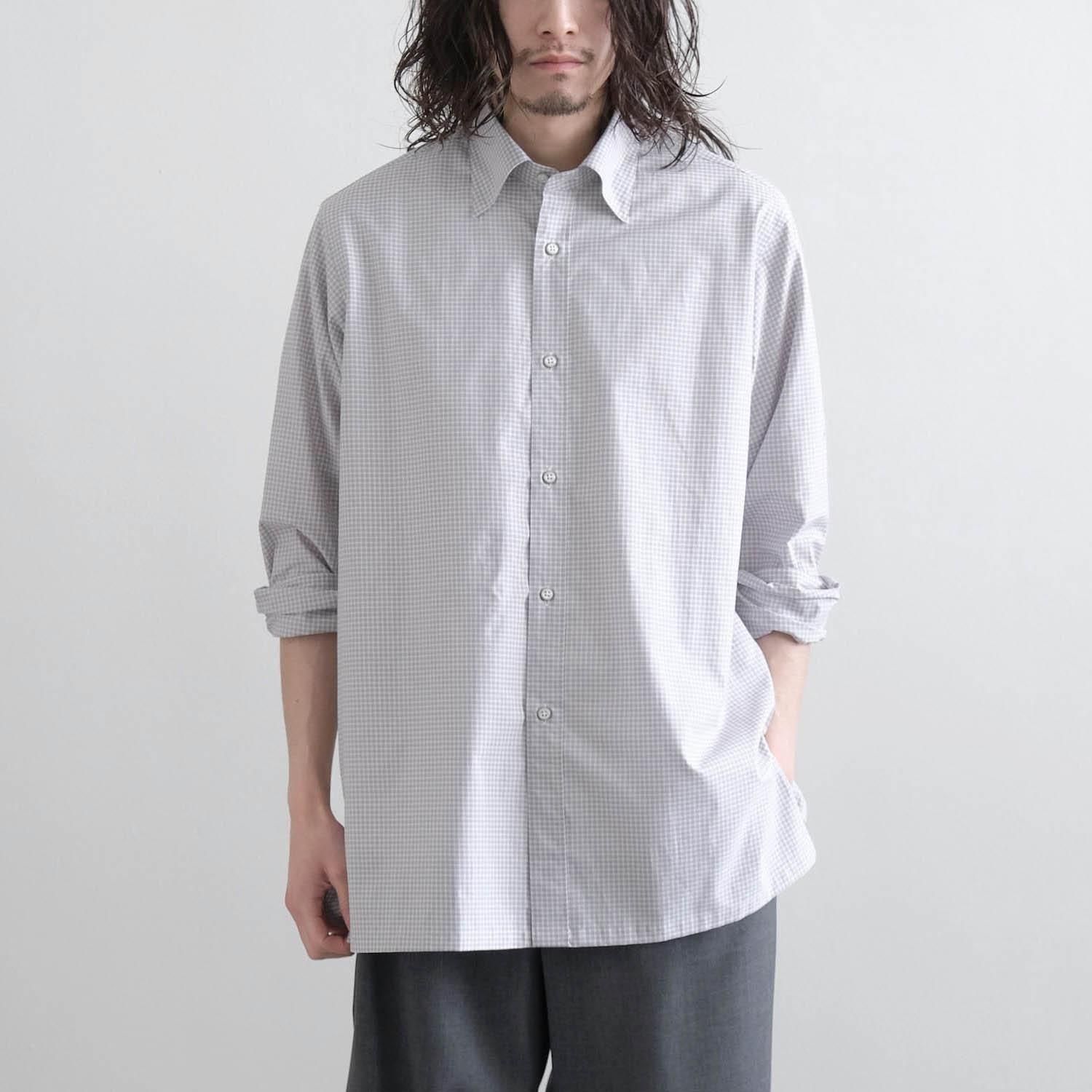 saint gelman HIDDEN BD REGULAR COLLAR SHIRTS [MIX CHECK]