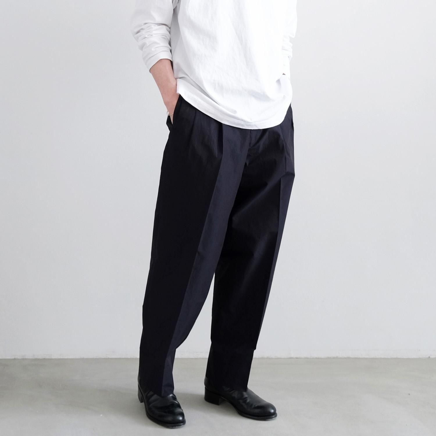 HEUGN ユーゲン George 2 PLEATED WIDE TROUSER George” 2 PLEATED CHINO TROUSERS - WUNDER