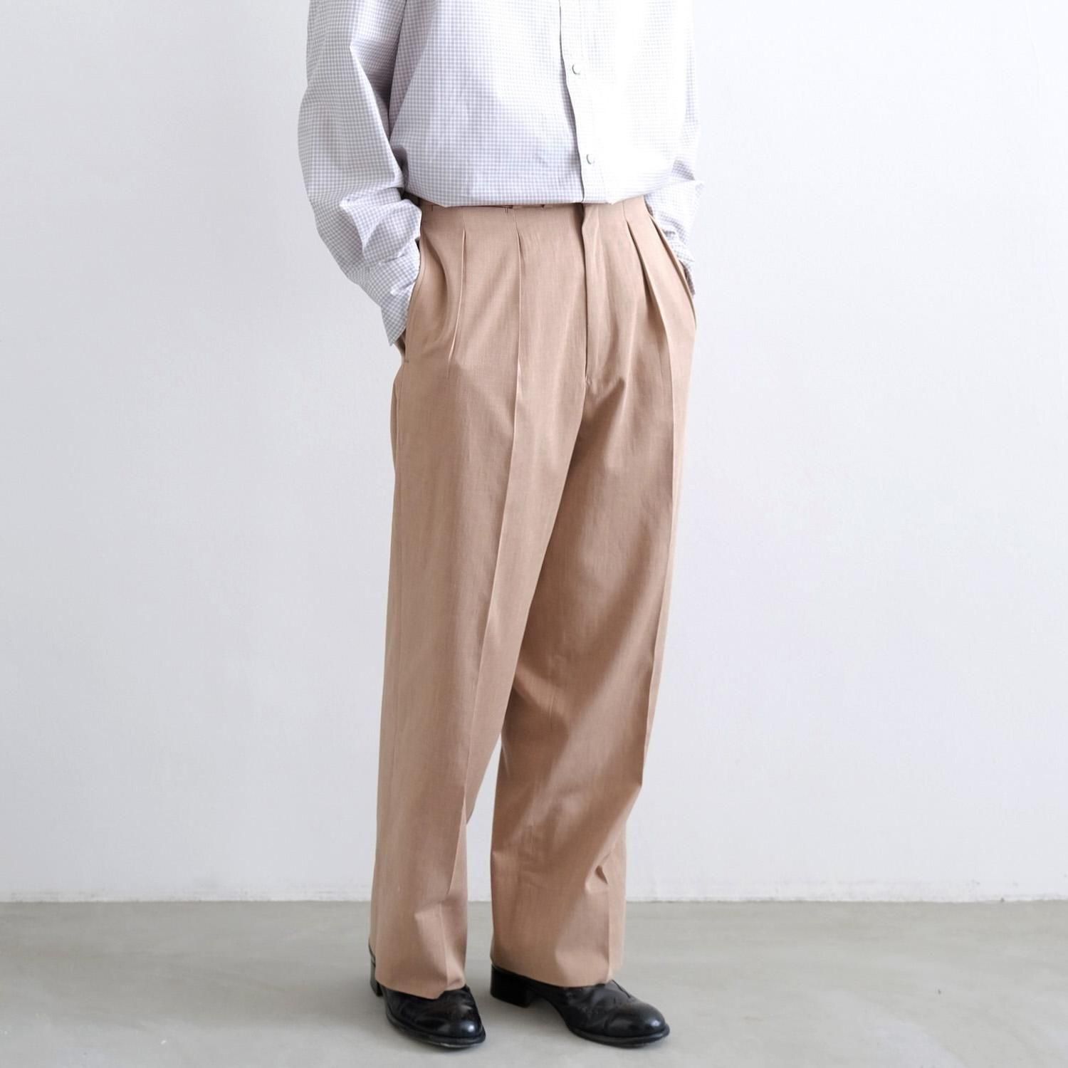 【美品】MAATEE&SONS 2PLEATS TROUSERS JEFFERY JEFFERY