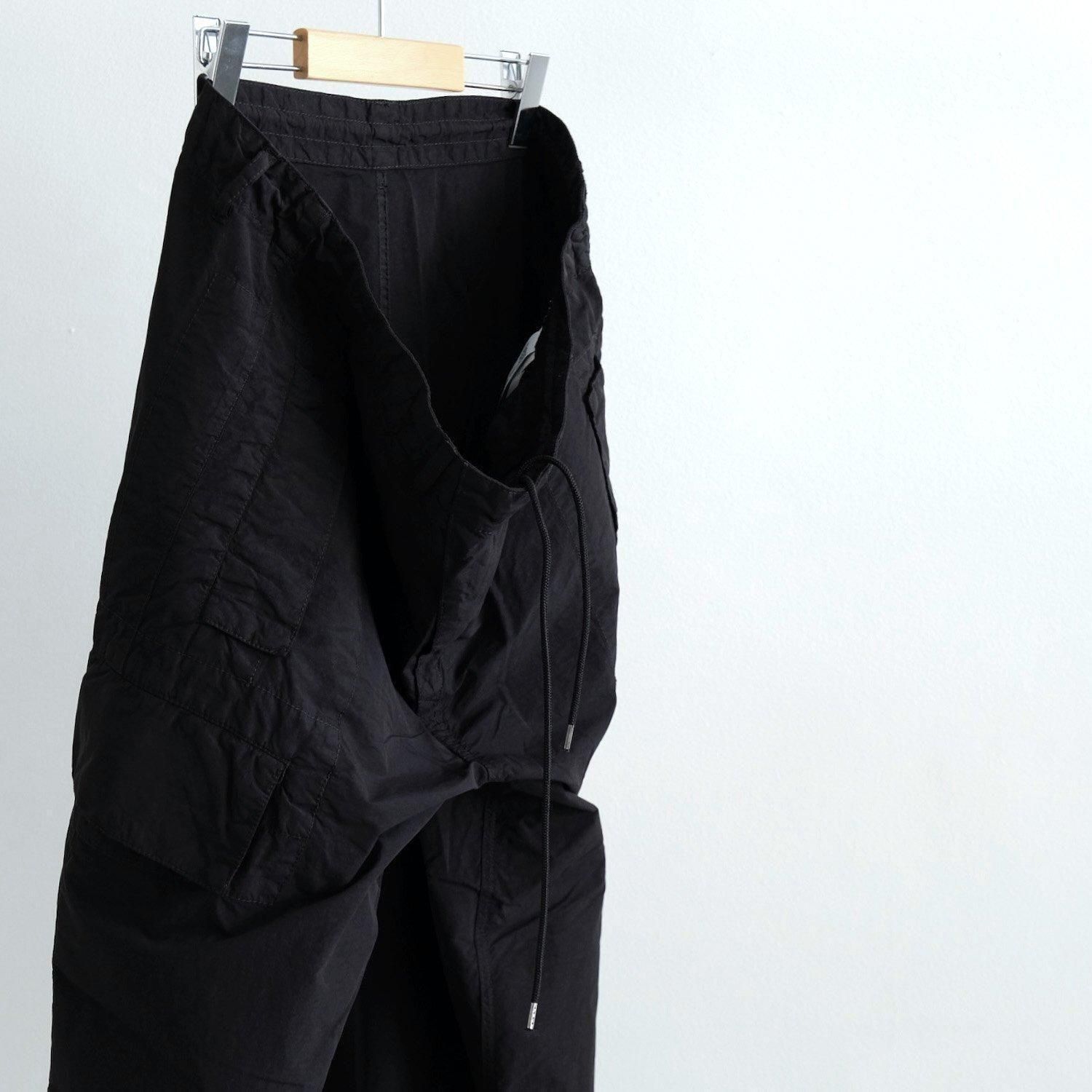 FLATT NYLON OVERSIZE PANTS [BLACK] - WUNDER 大阪 セレクト