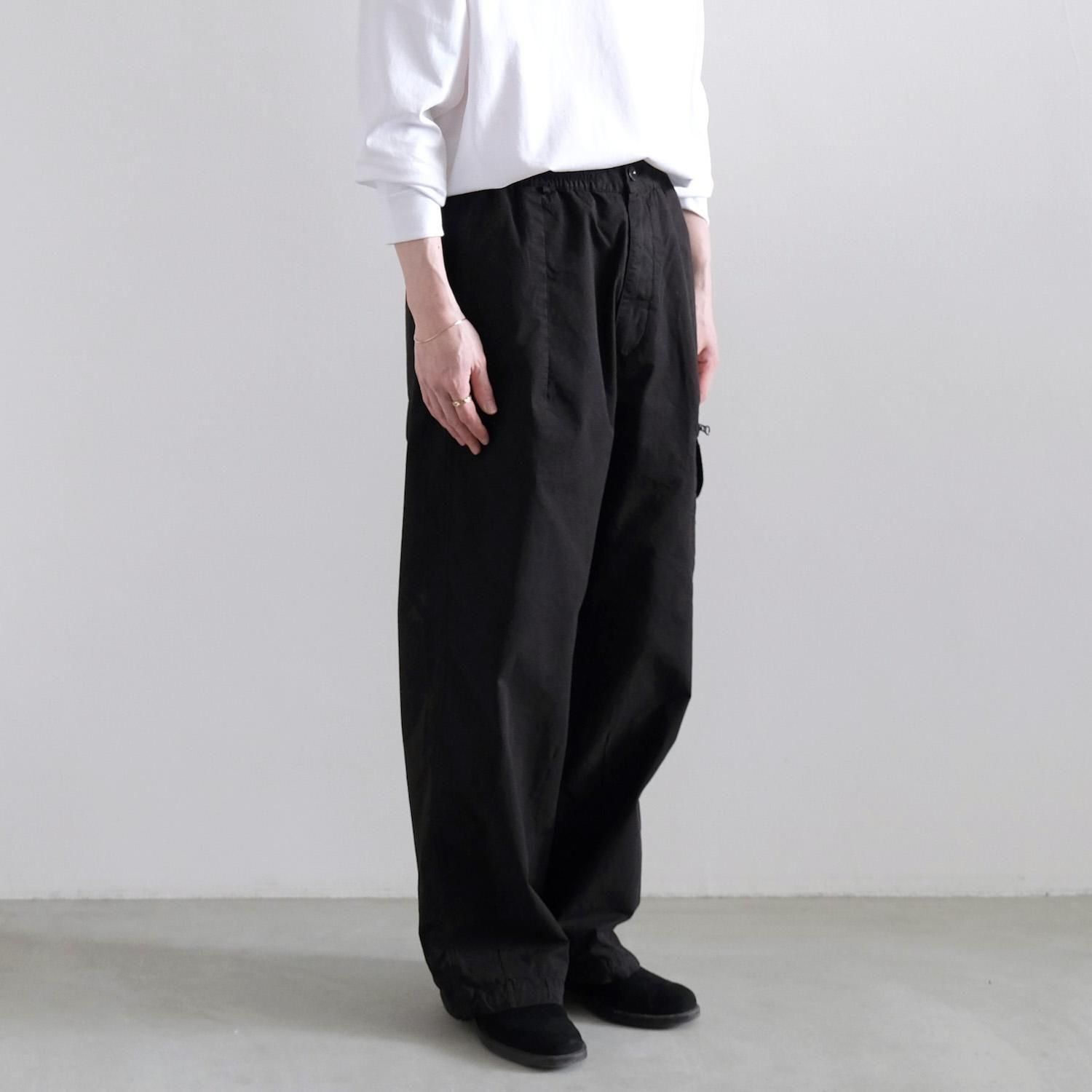 その他 Boxy MICROREPS BOXY CARGO LENS PANTS [BLACK] - WUNDER 大阪