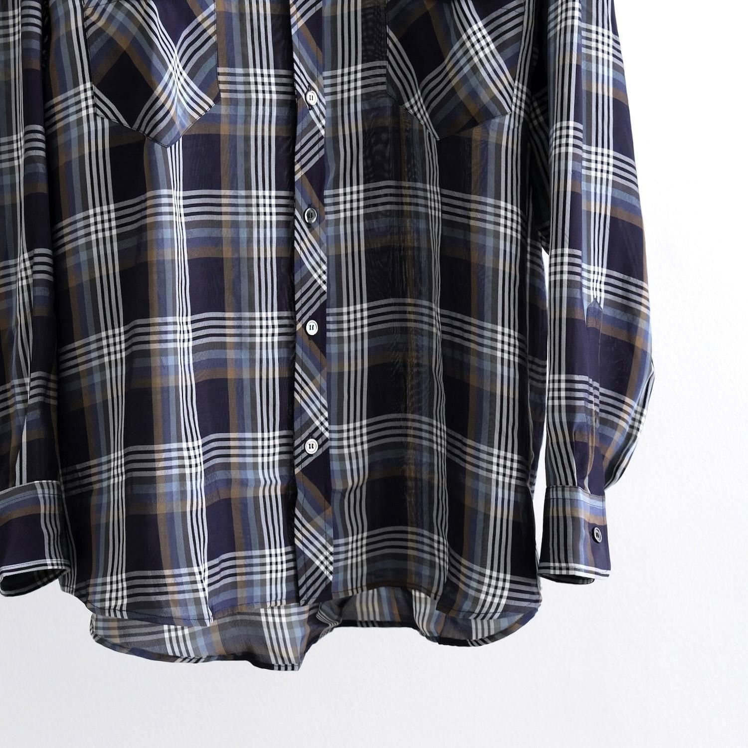 c0mi リメイク check shirt docking no-sleeve c0mi リメイク check shirt docking no-sleeve - メルカリ