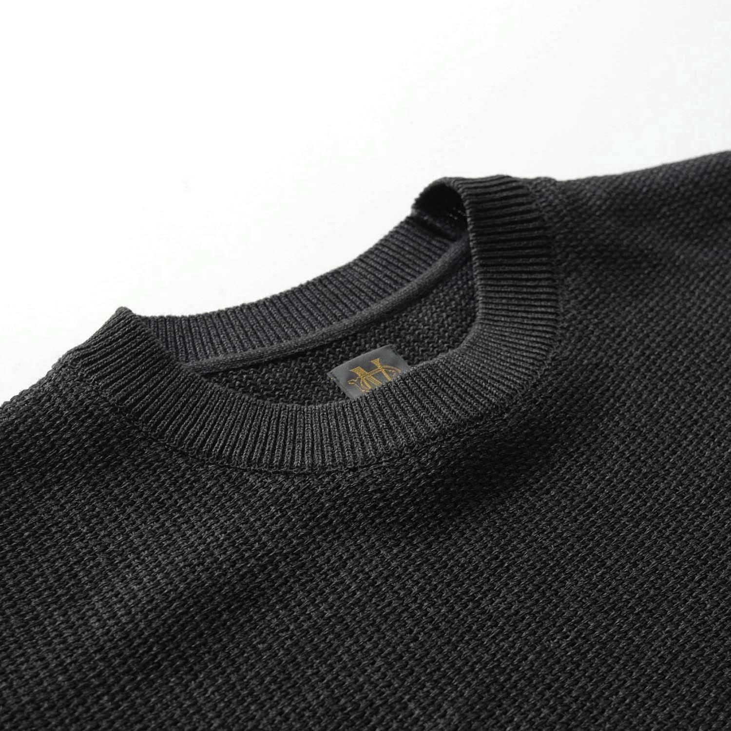 OX SUMMER KNIT CREW NECK S/S [BLACK] - WUNDER 大阪 セレクト