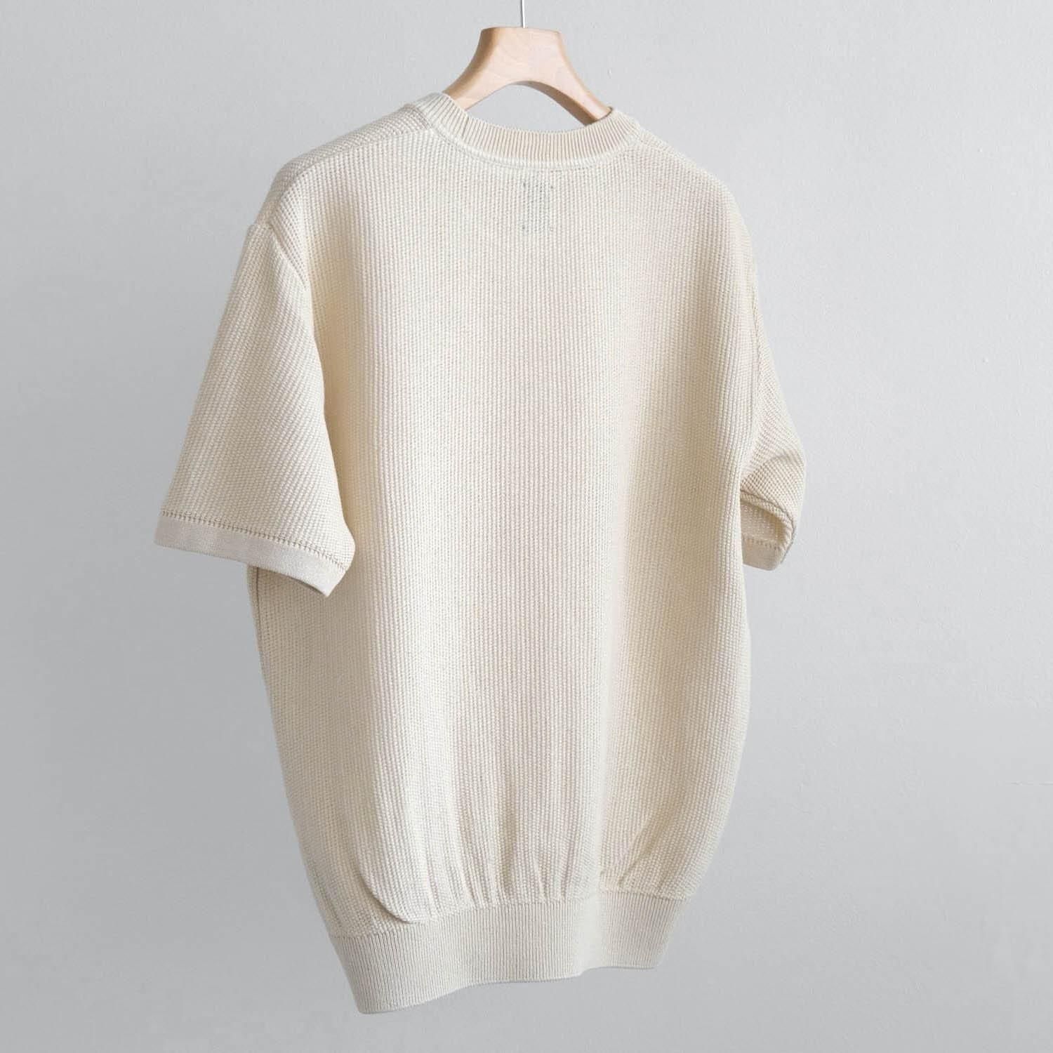 OX SUMMER KNIT CREW NECK S/S [IVORY] - WUNDER 大阪 セレクト