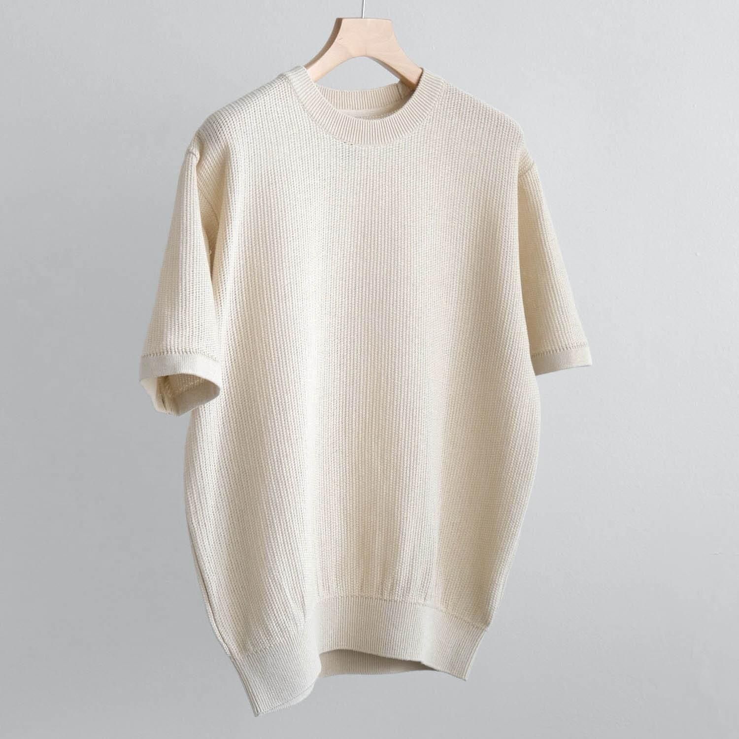 OX SUMMER KNIT CREW NECK S/S [IVORY]
