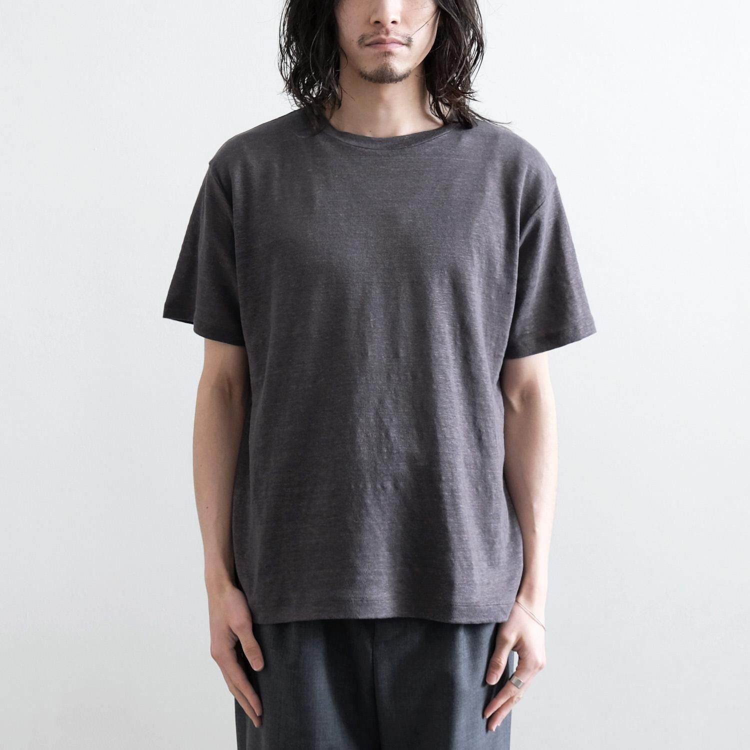 NORMANDY LINEN T-SHIRT [GRAY] - WUNDER 大阪 セレクトショップ