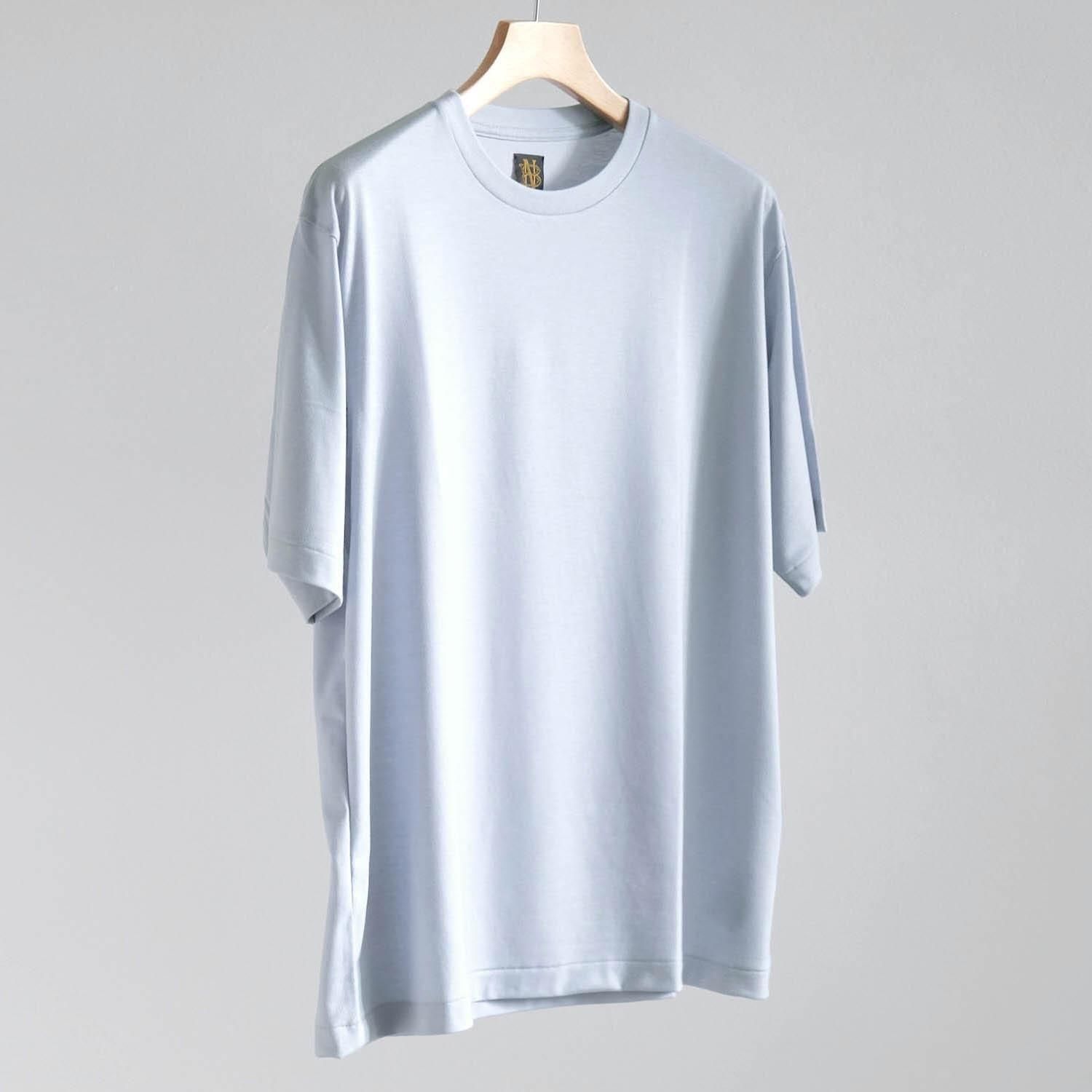 SUMMER WOOL T-SHIRT [GRAYSH SAX]