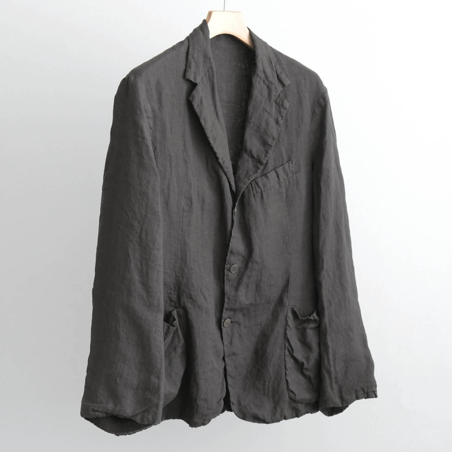 S LINEN GARMENT DYED ̵JKT [SUMI]