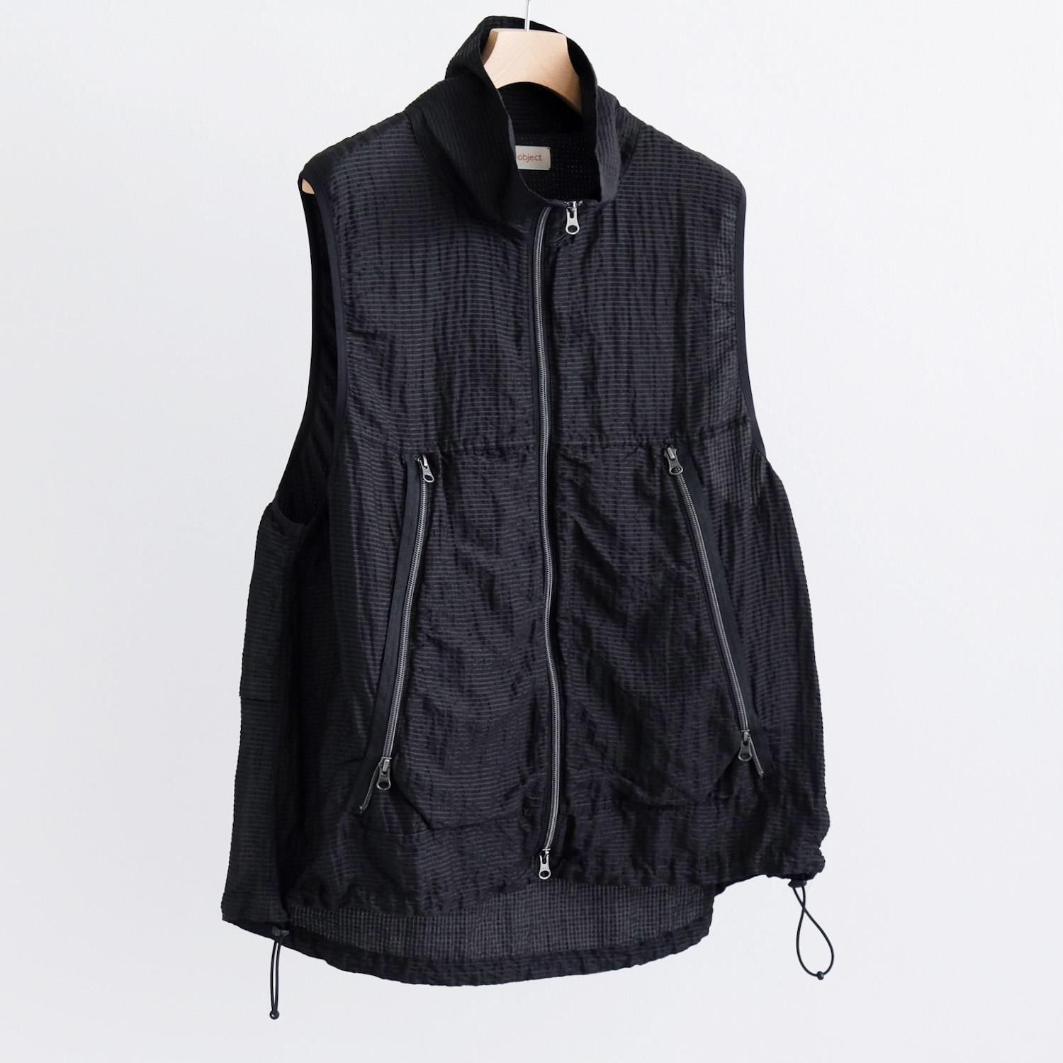 uneven vest [BLACK]